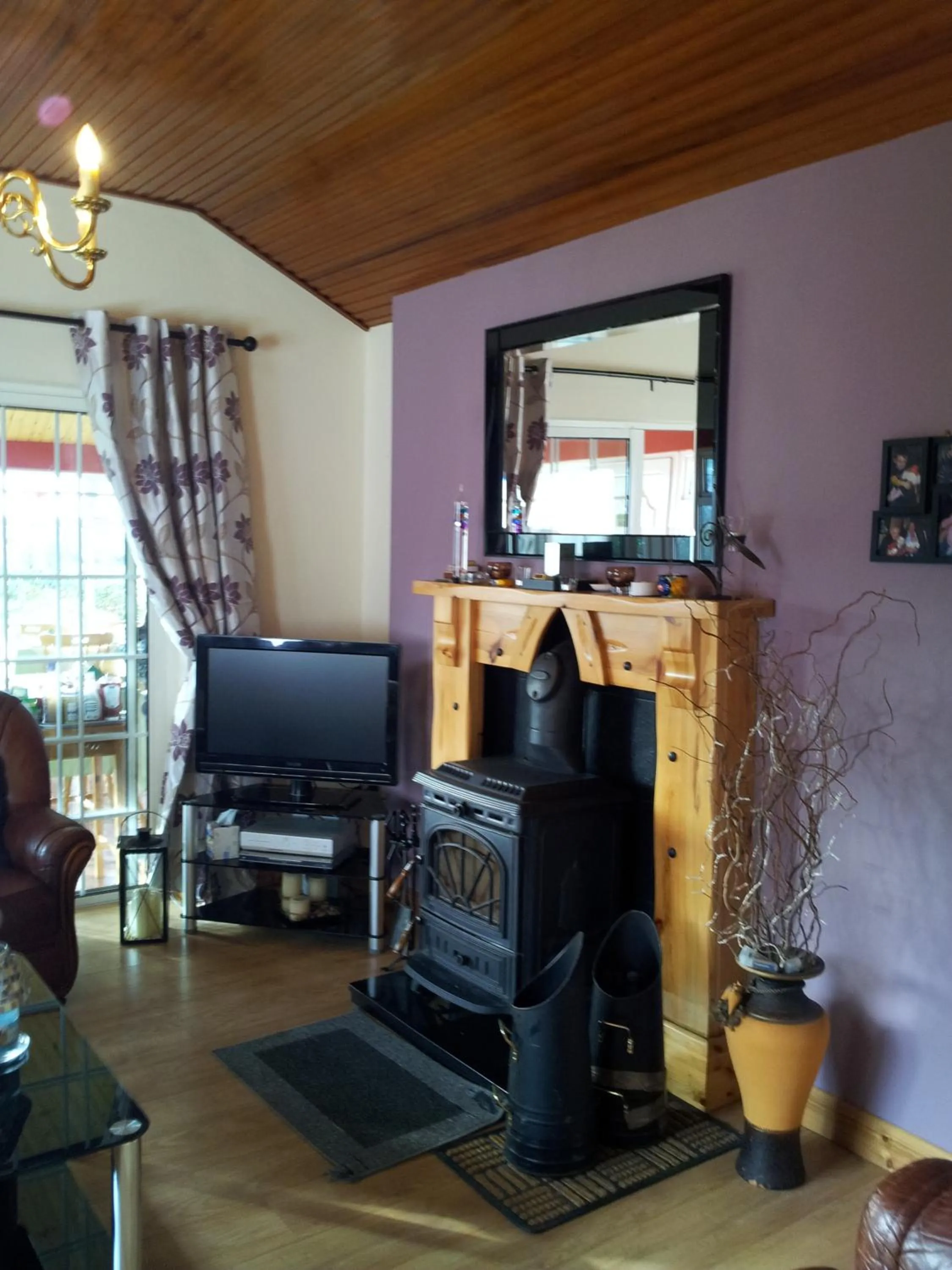 Living room in Mount Edward Lodge