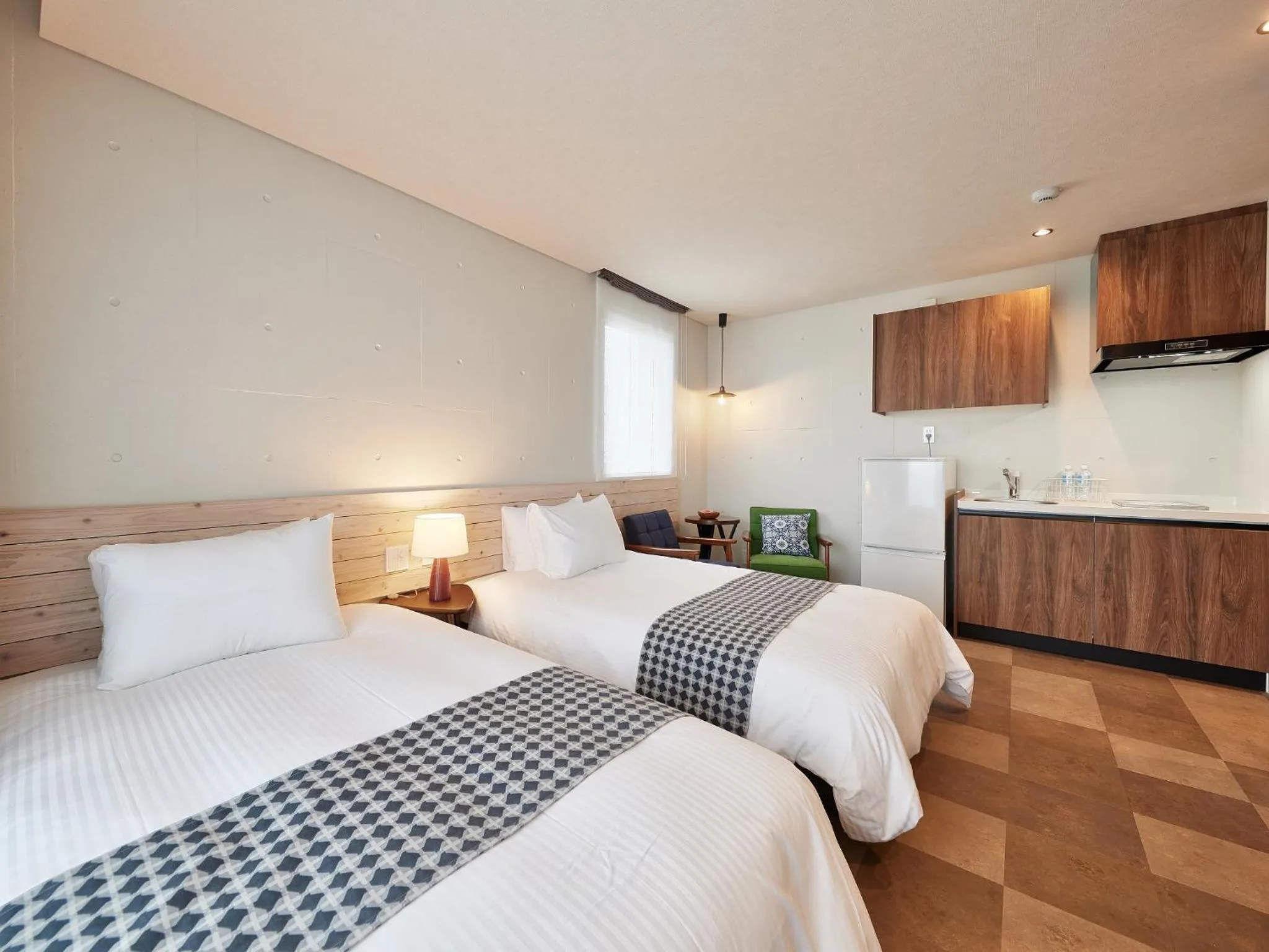 Bed in Yomitan Condhotel ND