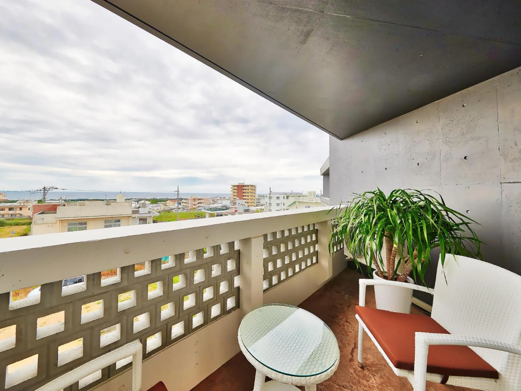 Balcony/Terrace in Yomitan Condhotel ND