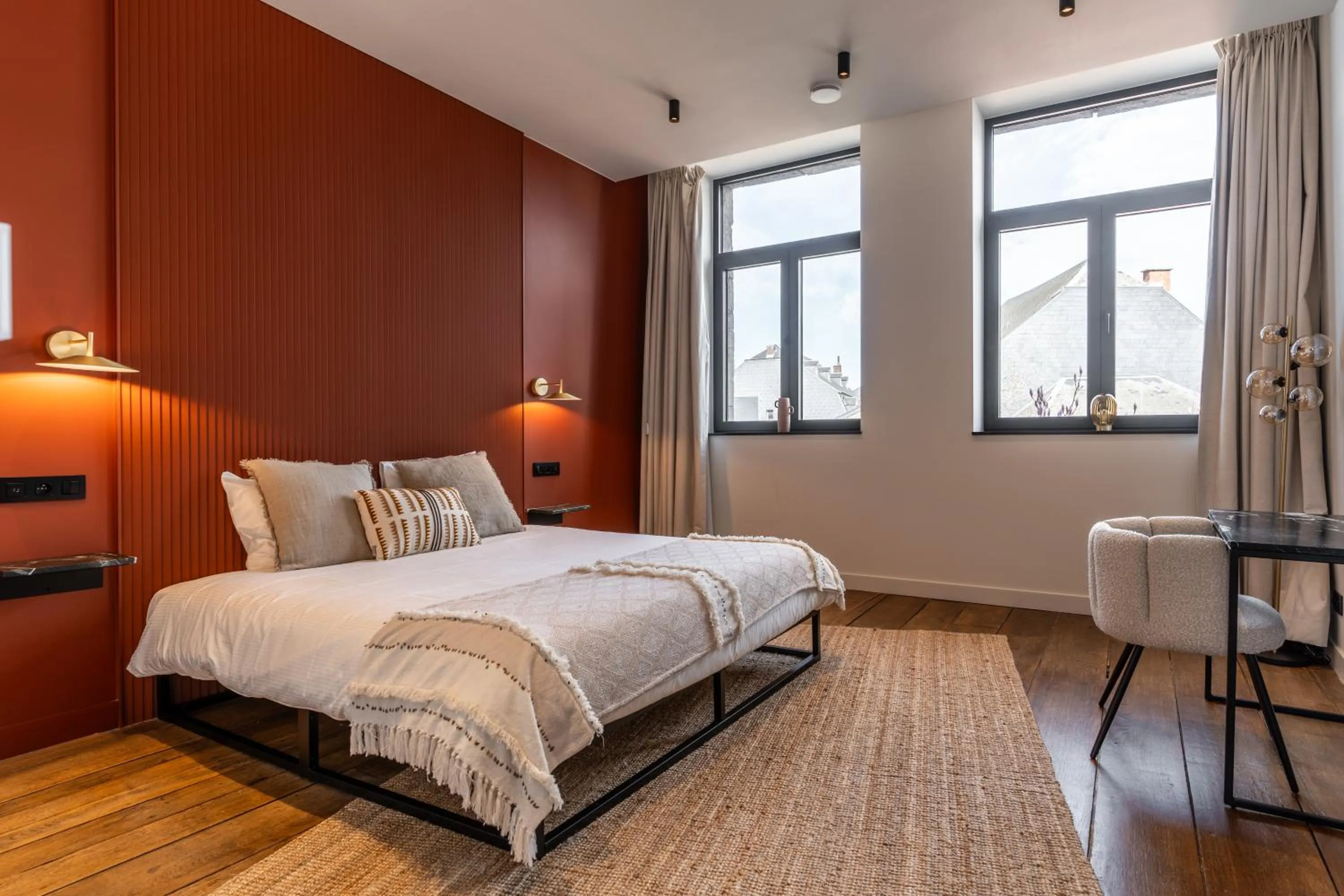 Bedroom, Bed in Hôtel Le Manoir