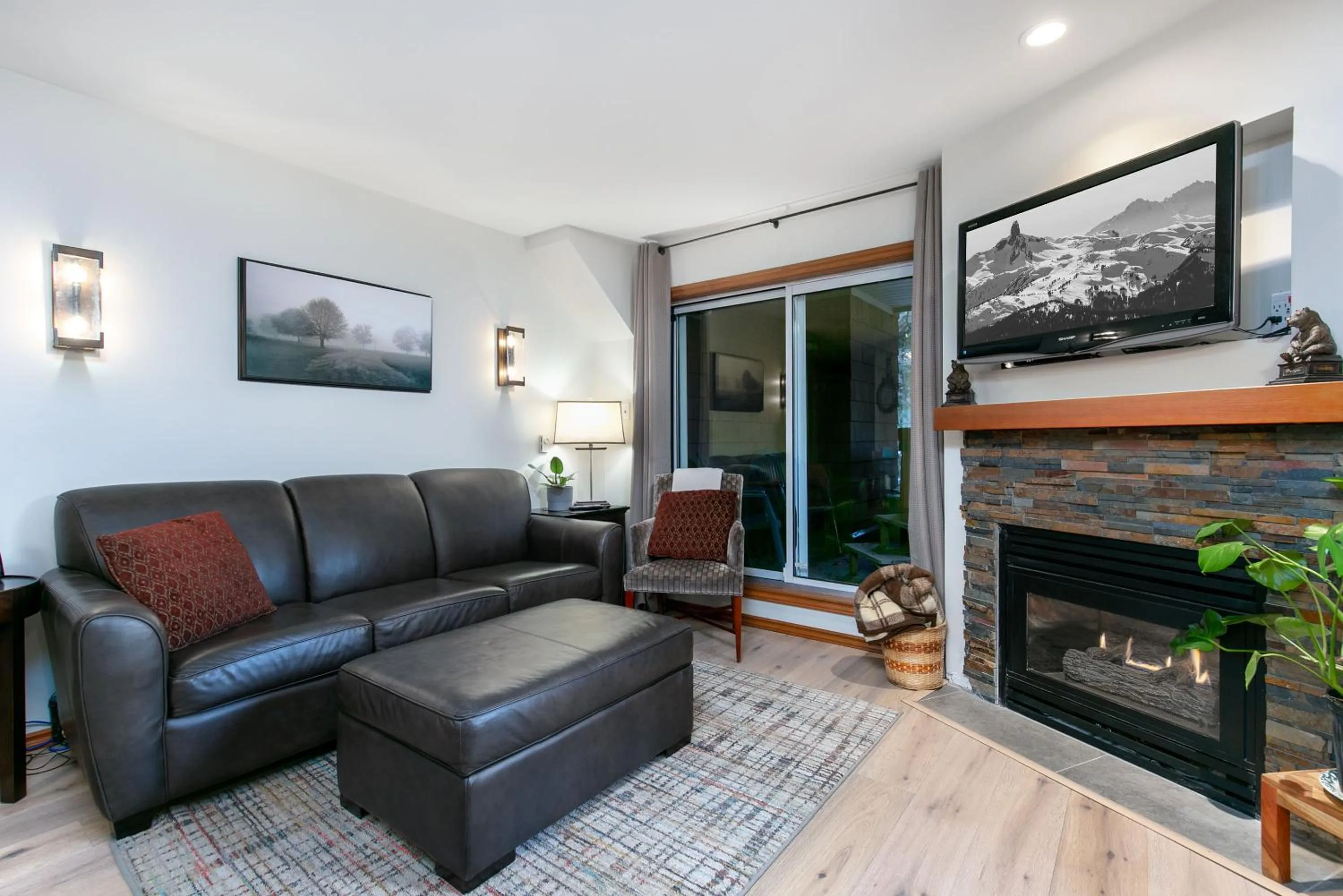 Living room in Glaciers Reach by Allseason Vacation Rentals
