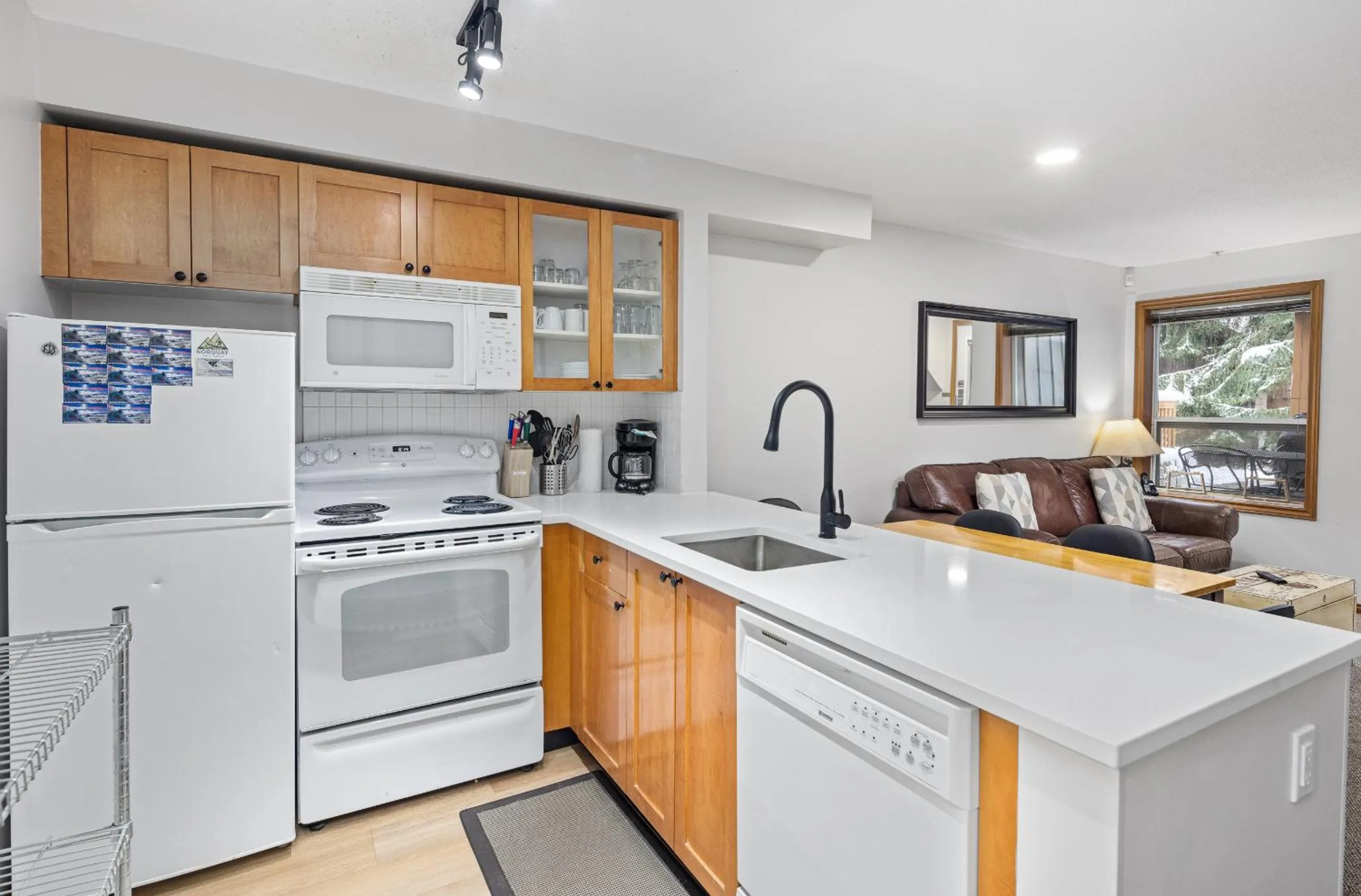 kitchen in Glaciers Reach by Allseason Vacation Rentals