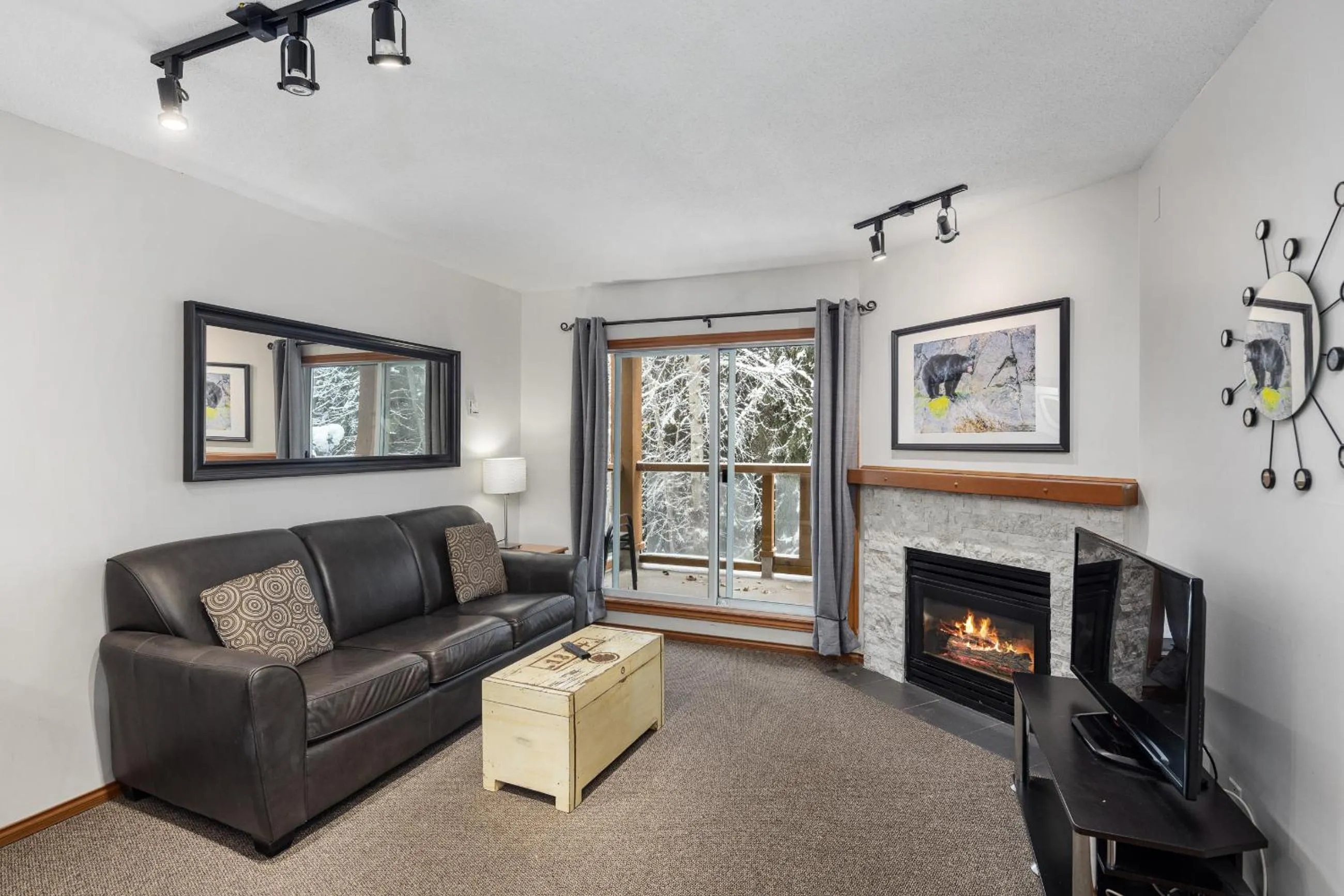 Living room in Glaciers Reach by Allseason Vacation Rentals