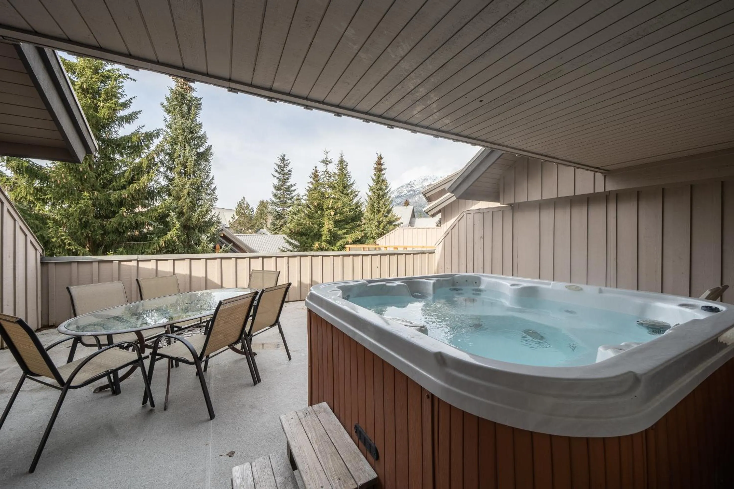 Hot Tub in Glaciers Reach by Allseason Vacation Rentals