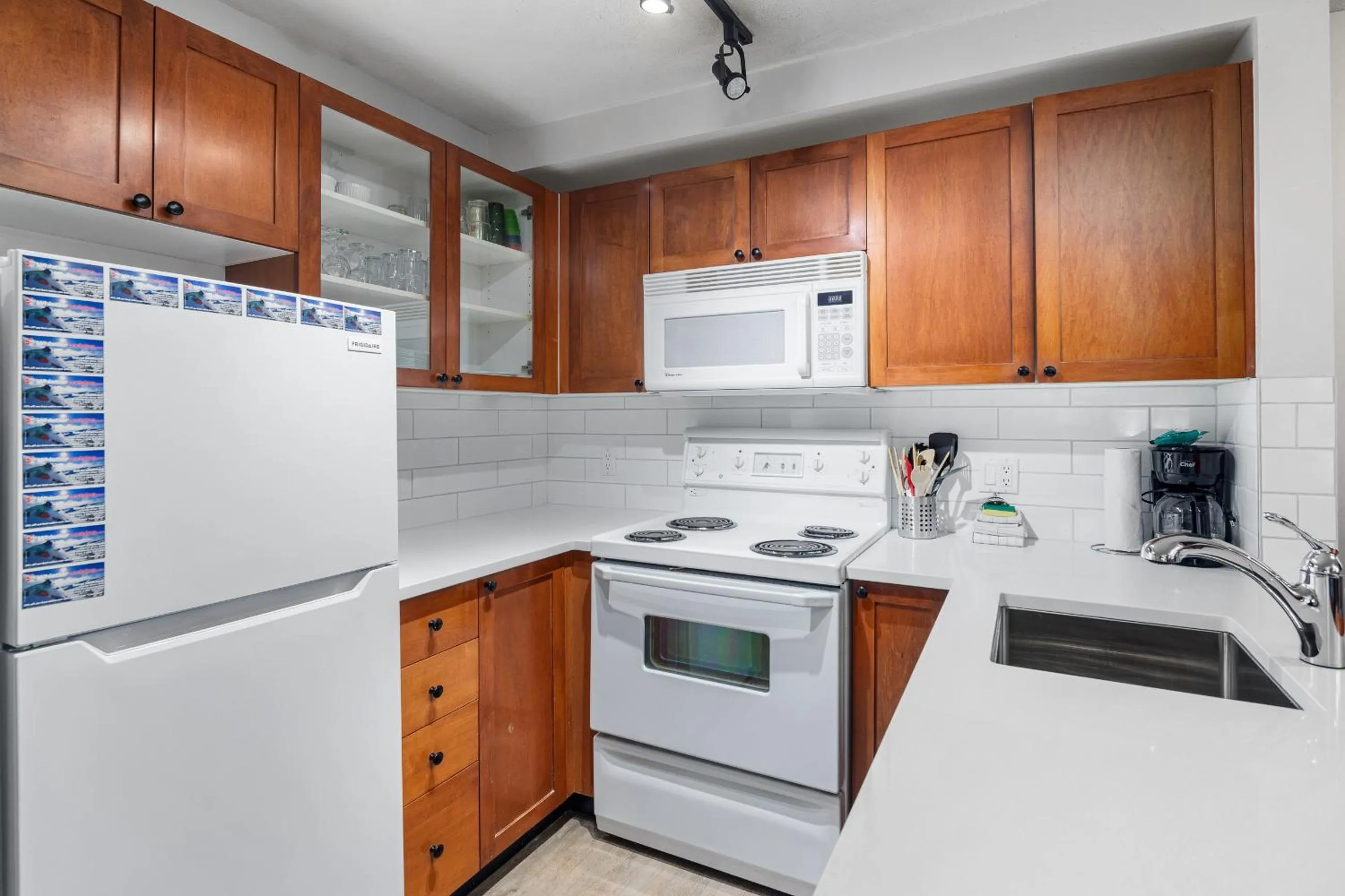 kitchen in Glaciers Reach by Allseason Vacation Rentals