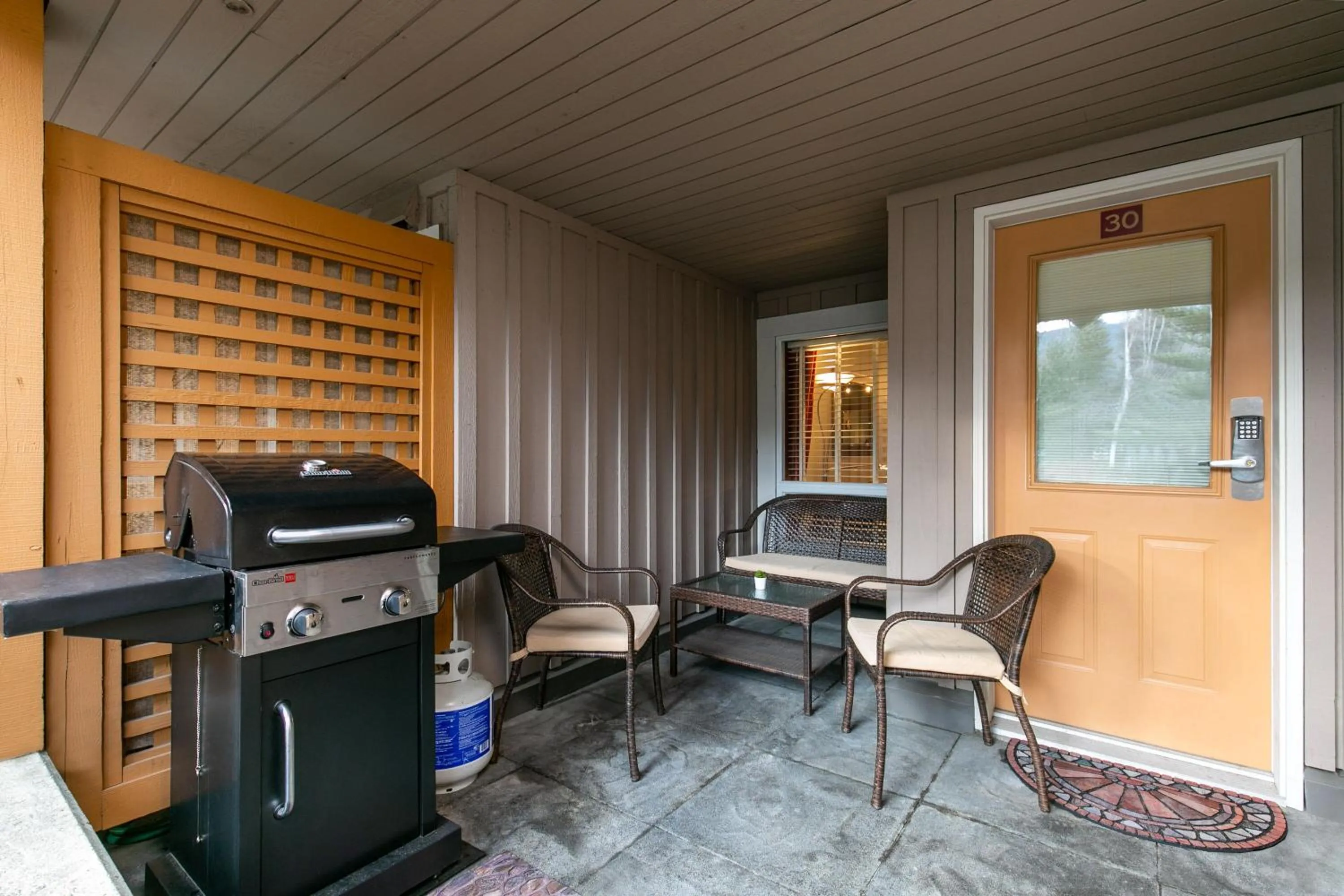 Patio in Glaciers Reach by Allseason Vacation Rentals
