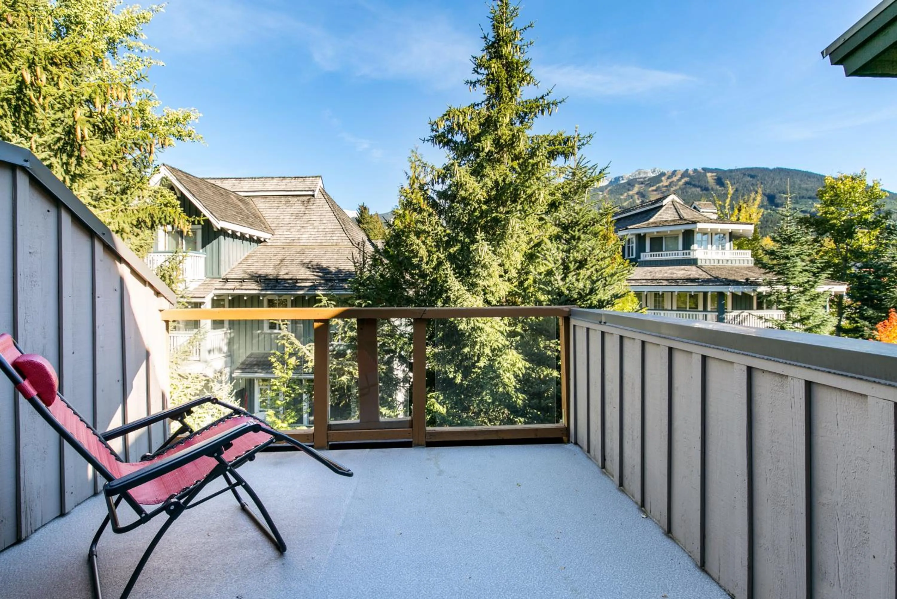 Patio in Glaciers Reach by Allseason Vacation Rentals