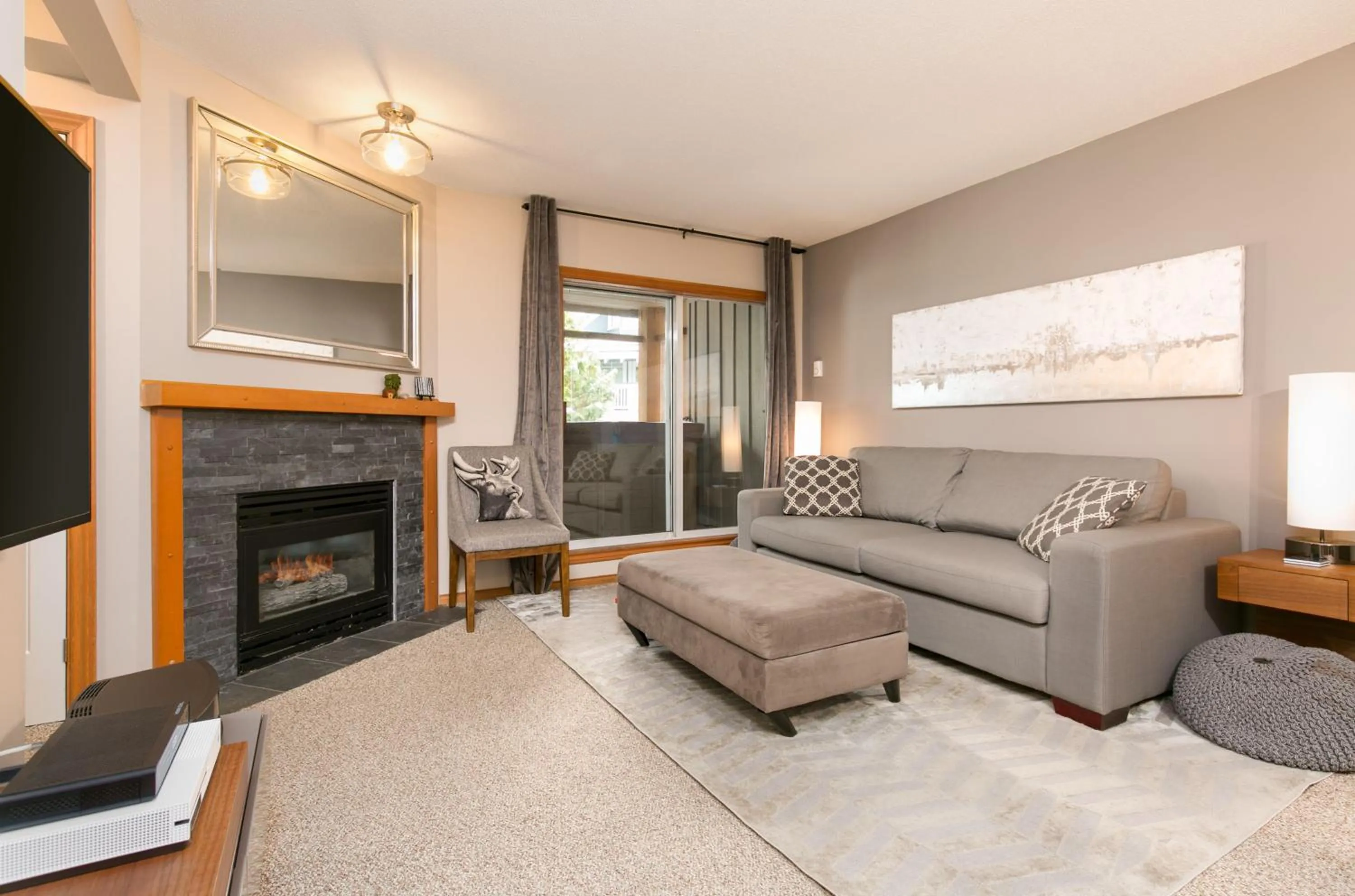 Living room in Glaciers Reach by Allseason Vacation Rentals