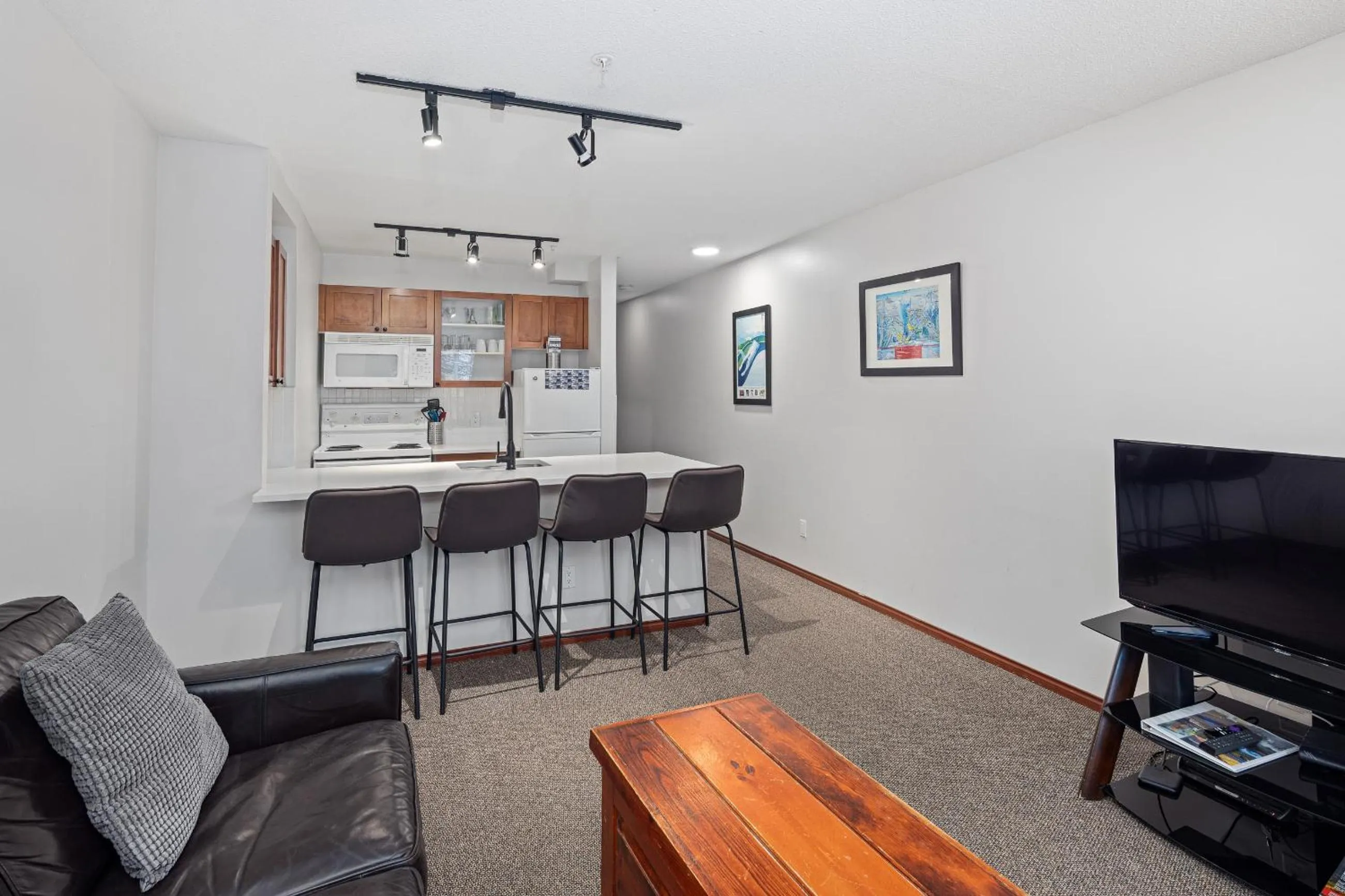 Living room in Glaciers Reach by Allseason Vacation Rentals