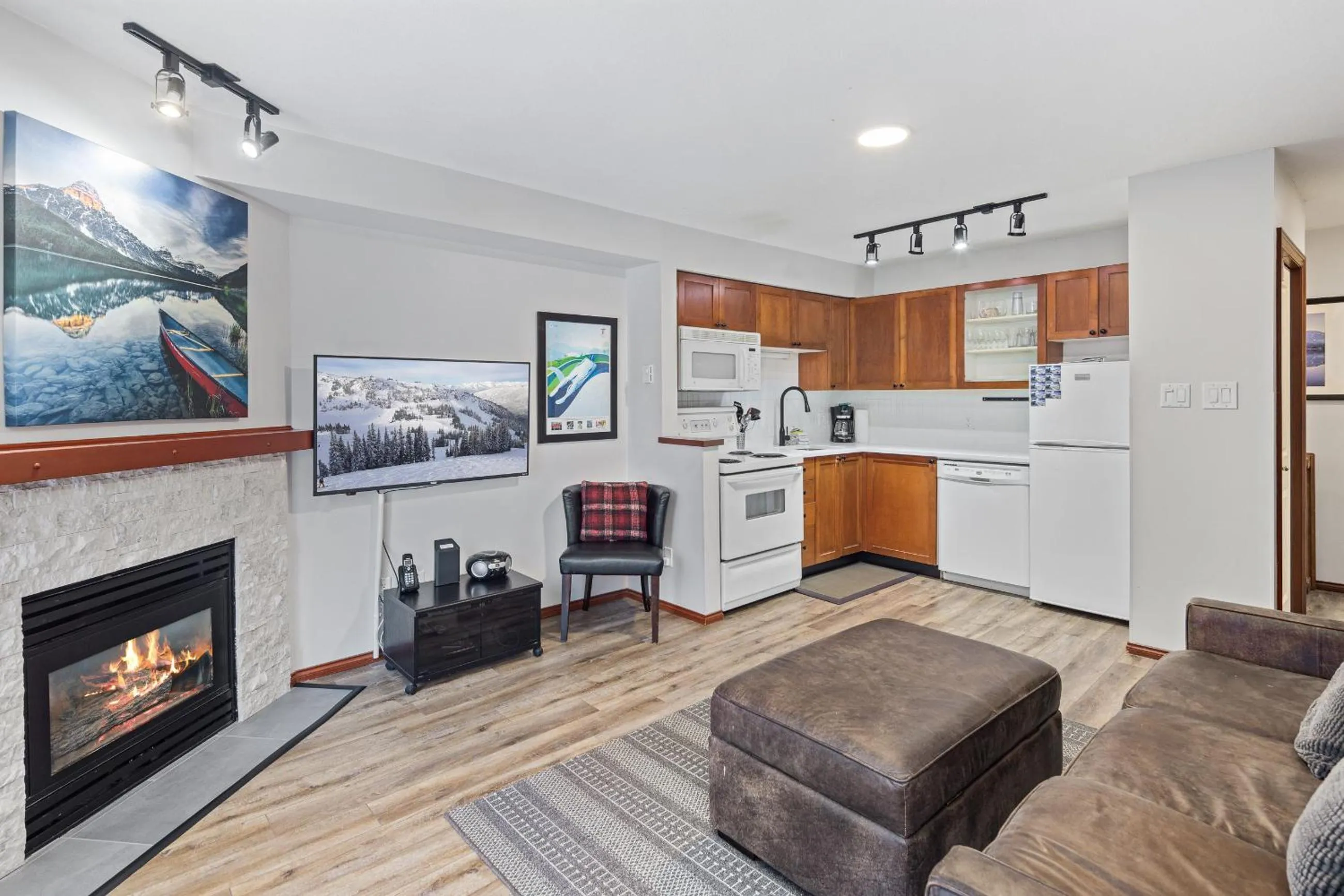 kitchen in Glaciers Reach by Allseason Vacation Rentals