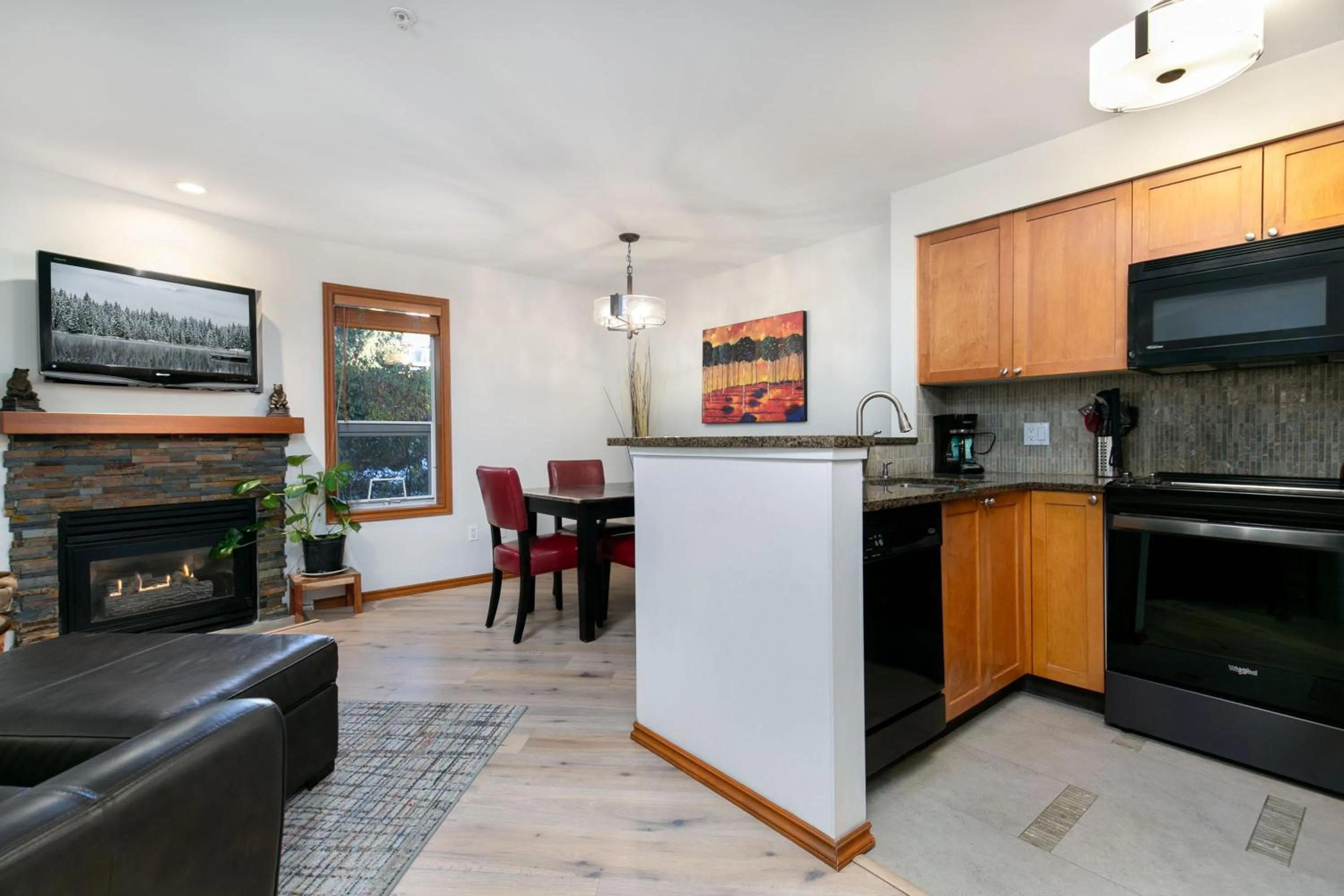 Living room in Glaciers Reach by Allseason Vacation Rentals