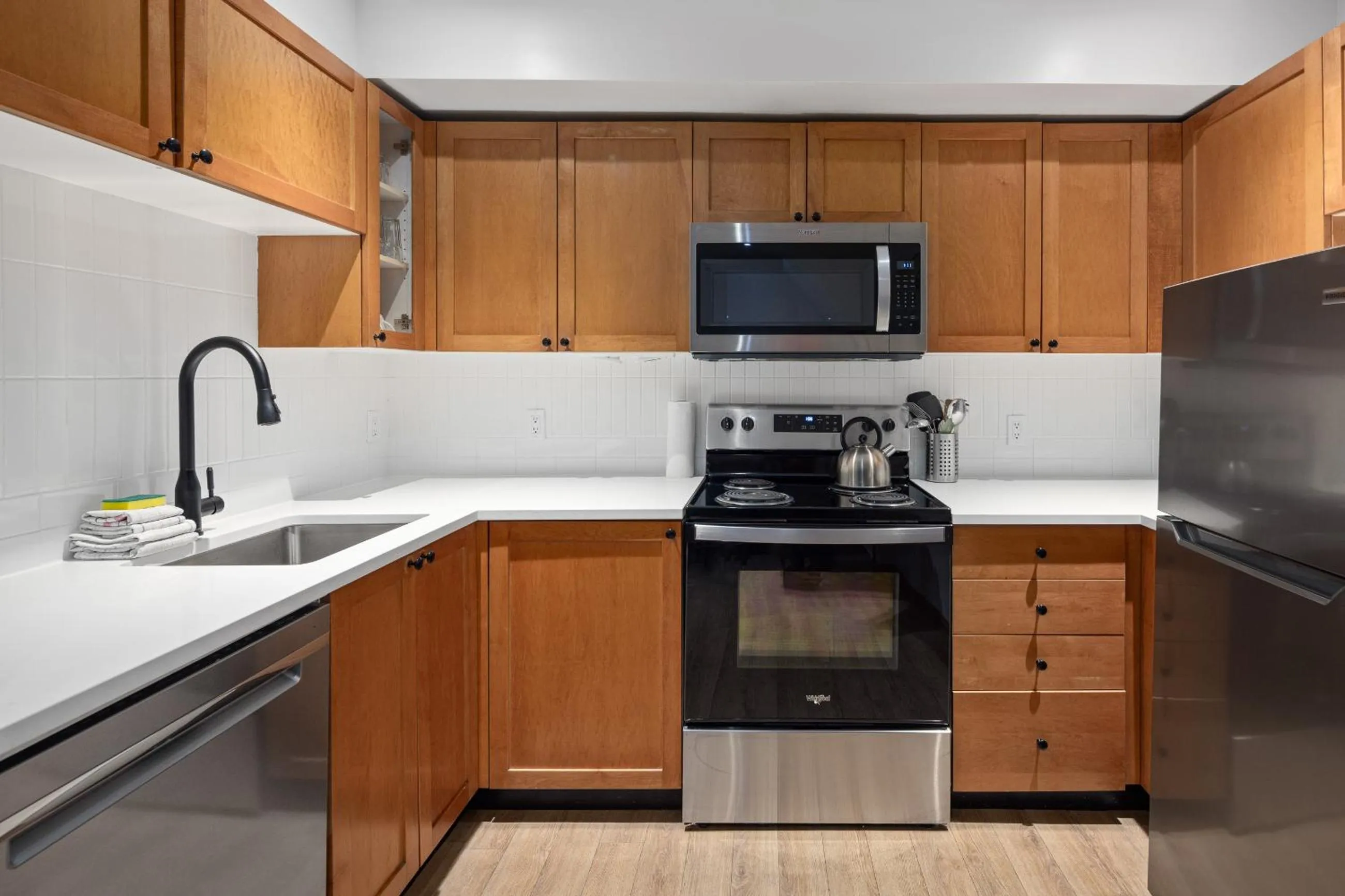 kitchen in Glaciers Reach by Allseason Vacation Rentals