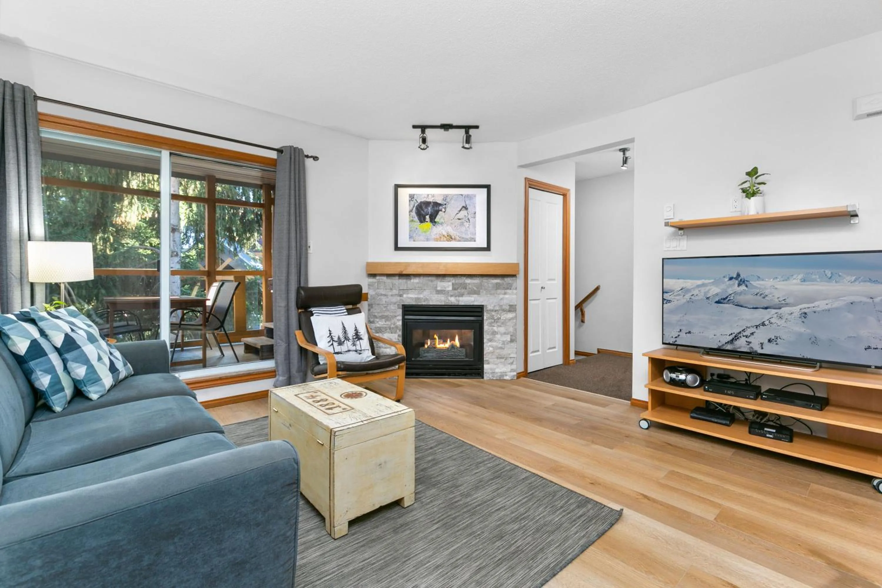 Living room in Glaciers Reach by Allseason Vacation Rentals