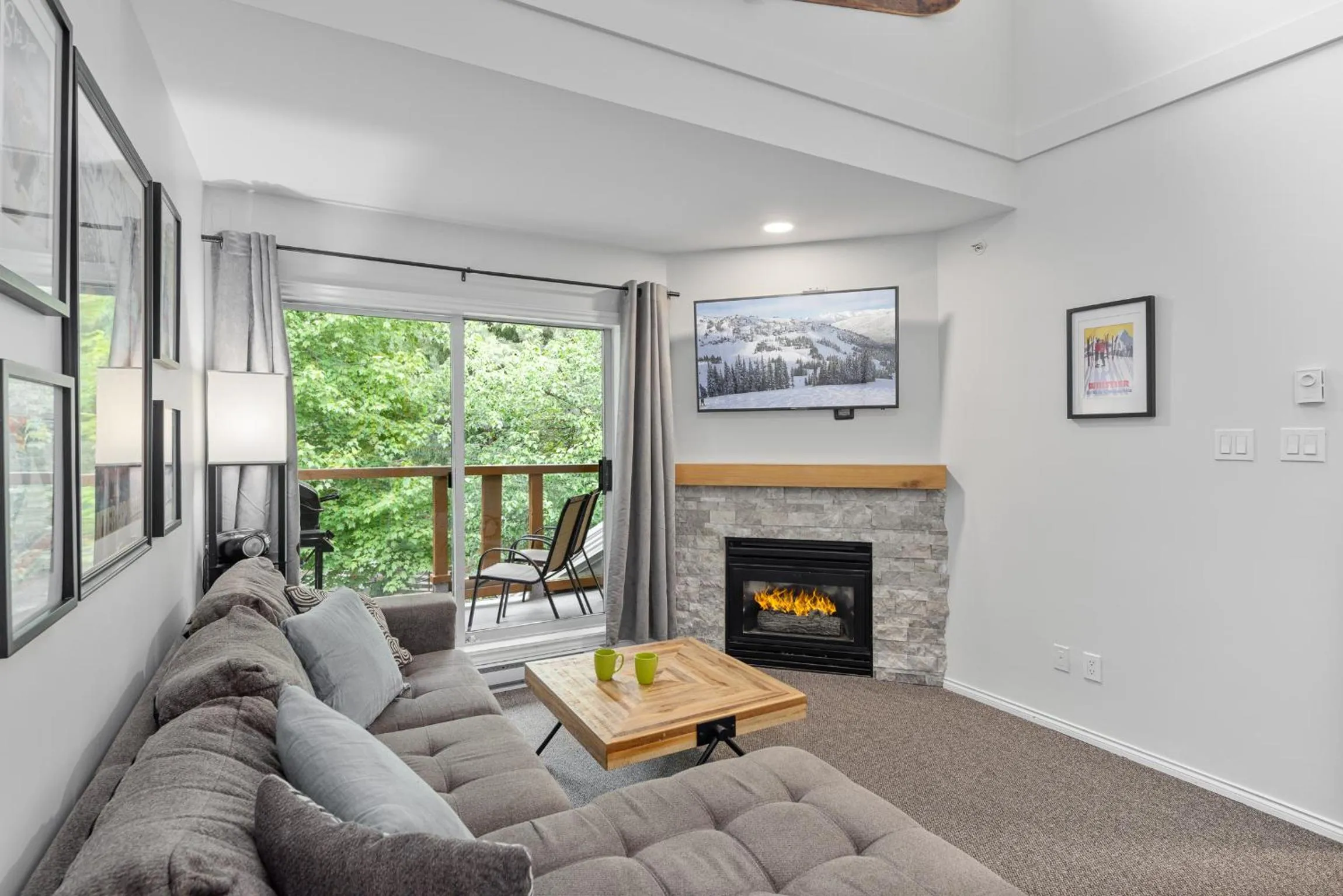 Living room in Glaciers Reach by Allseason Vacation Rentals