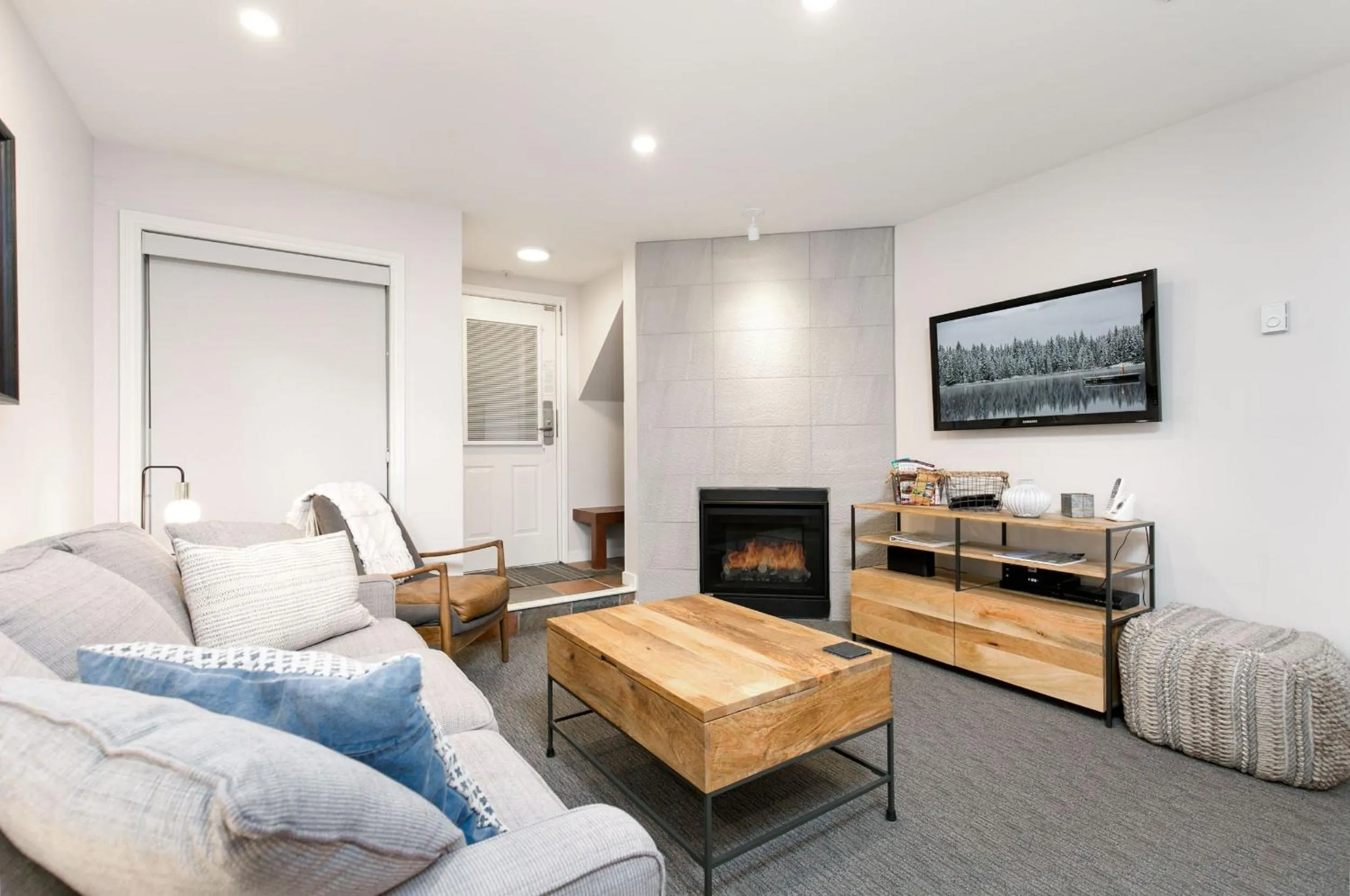 Living room in Glaciers Reach by Allseason Vacation Rentals