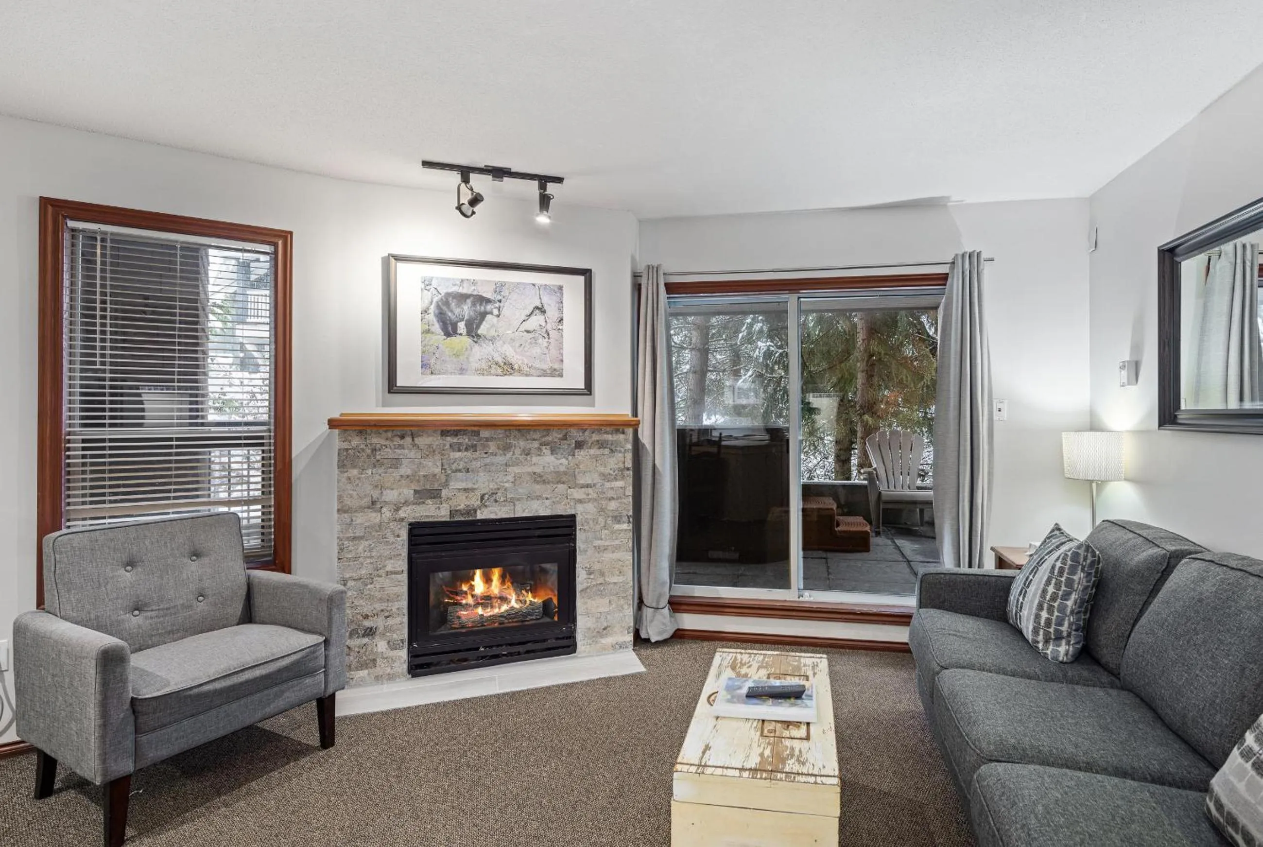 Living room in Glaciers Reach by Allseason Vacation Rentals
