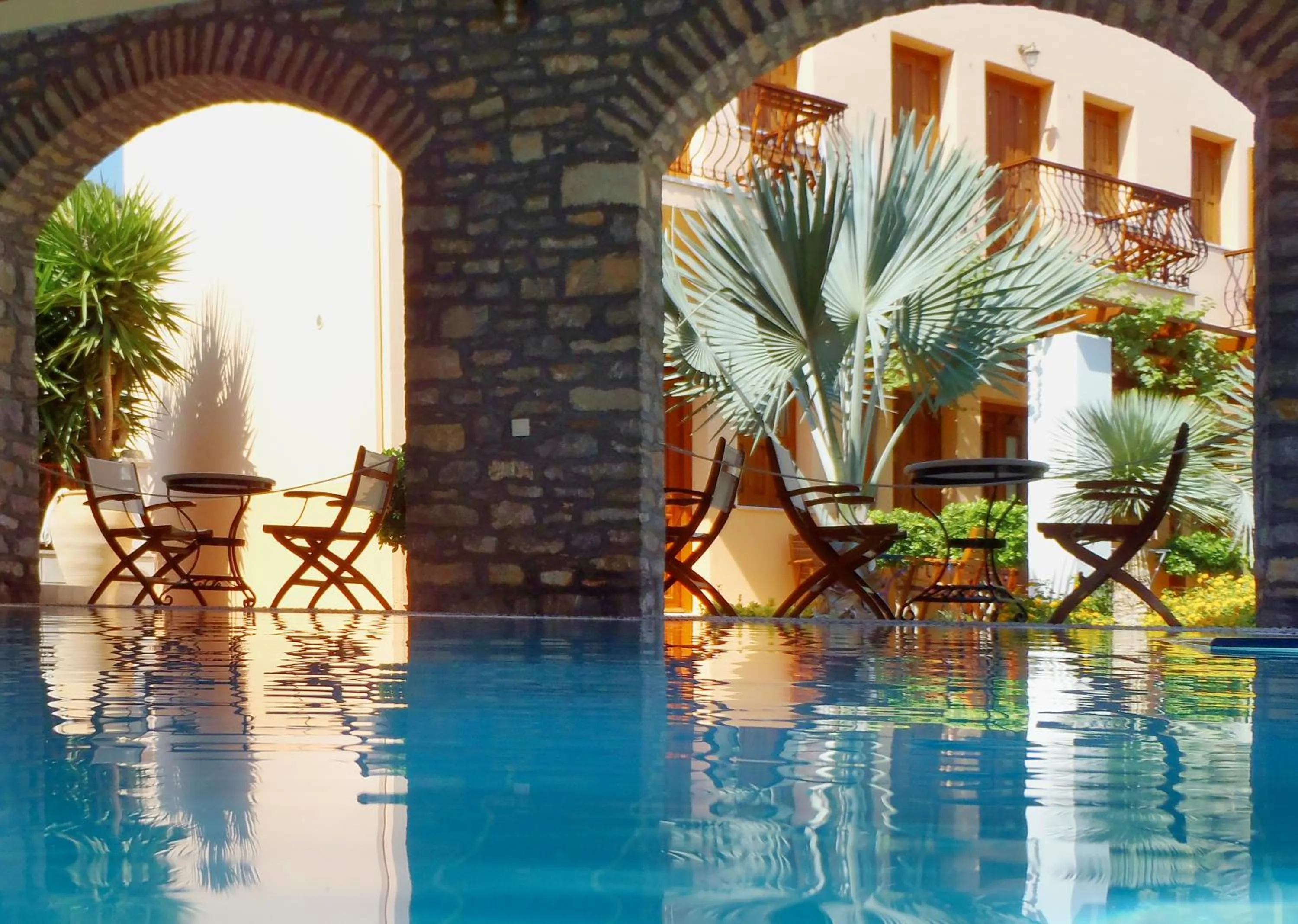 Swimming pool in Iapetos Village