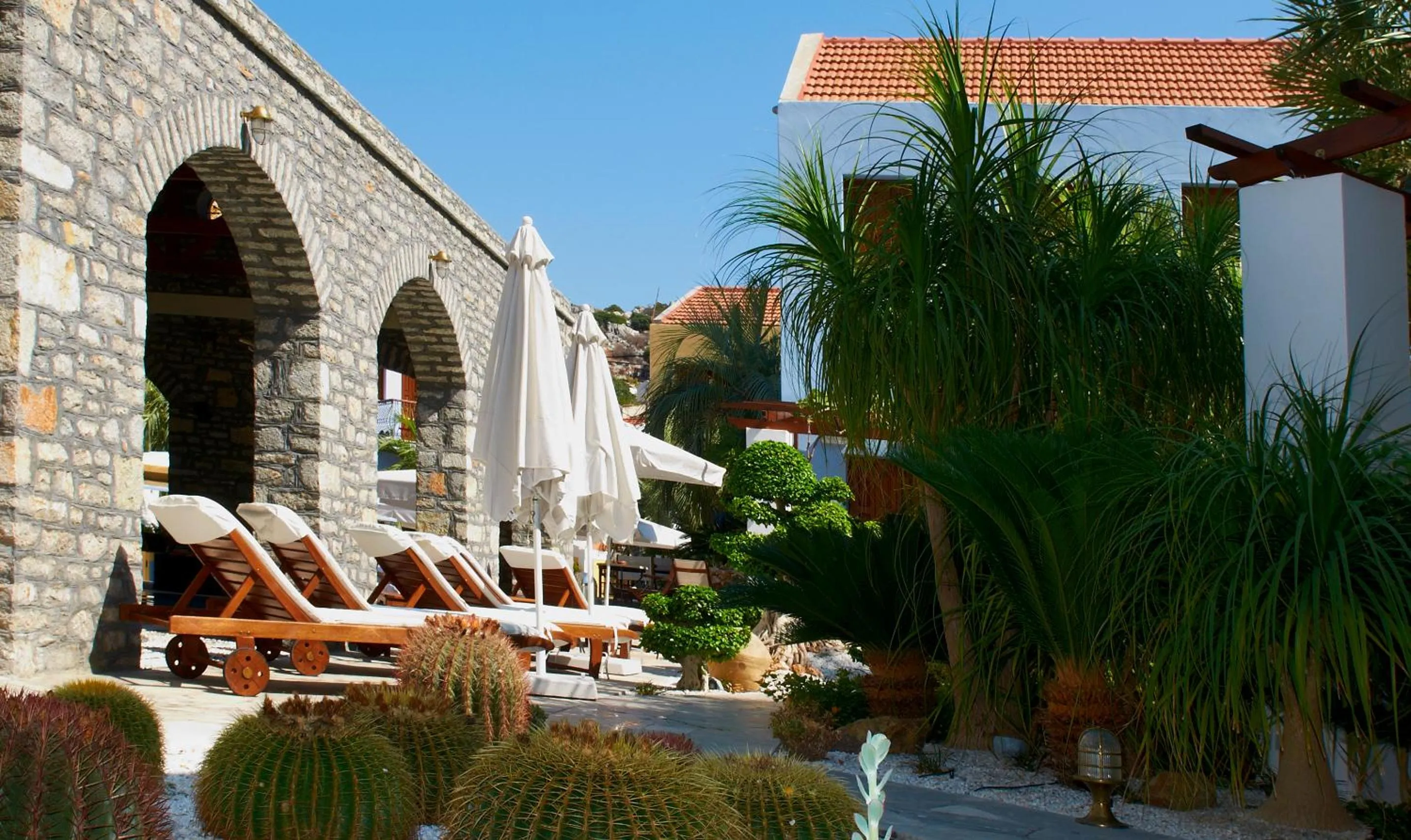 Swimming pool in Iapetos Village