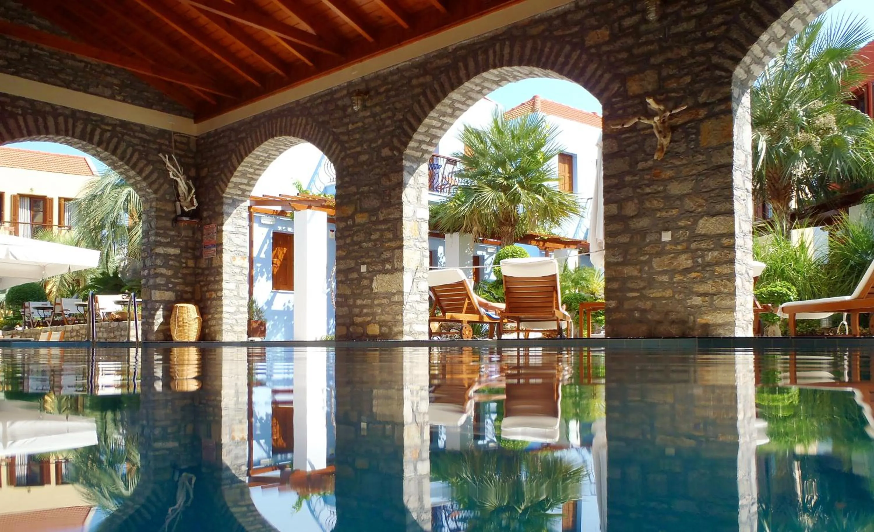 Swimming pool in Iapetos Village