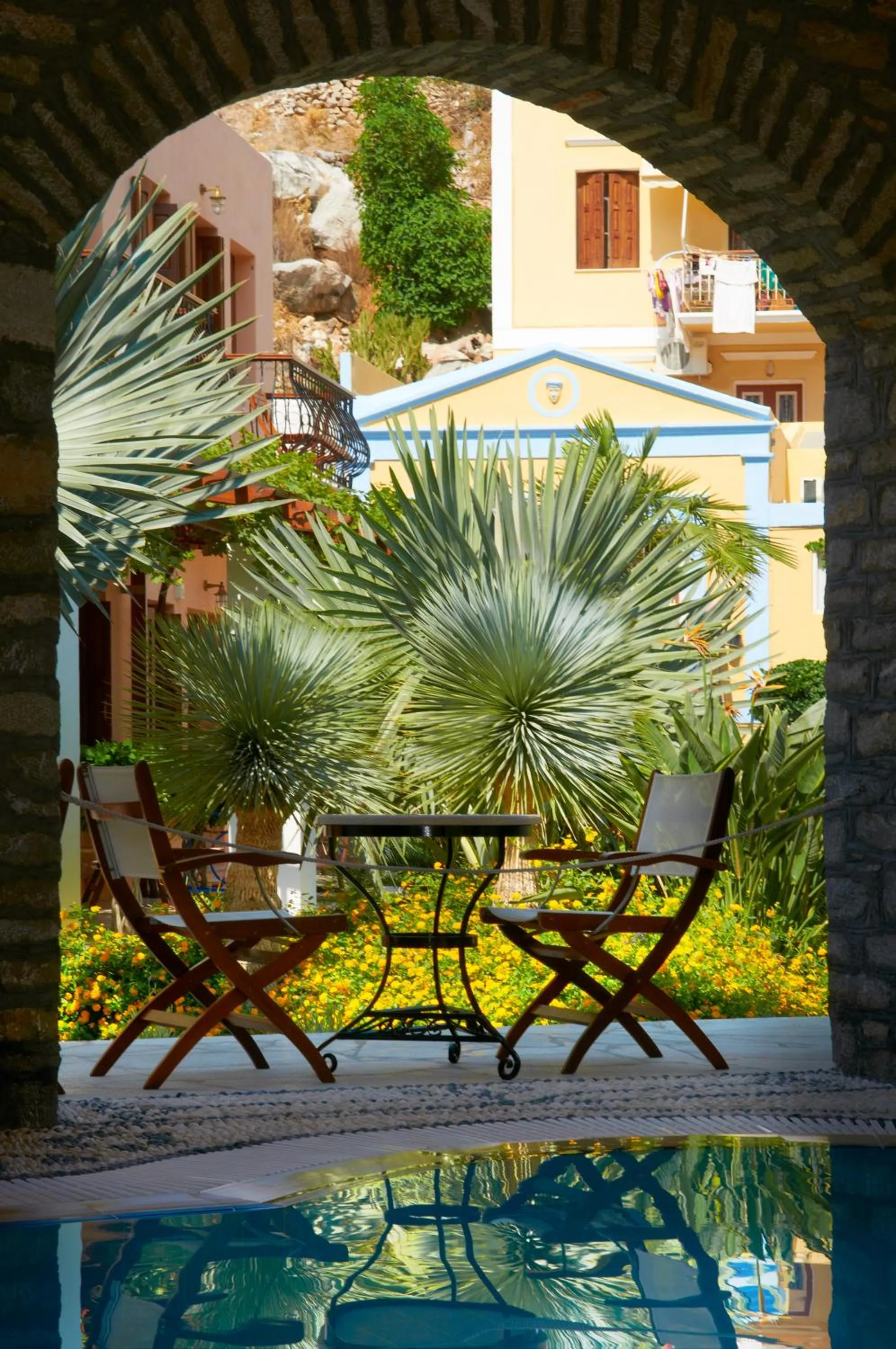 Swimming pool in Iapetos Village