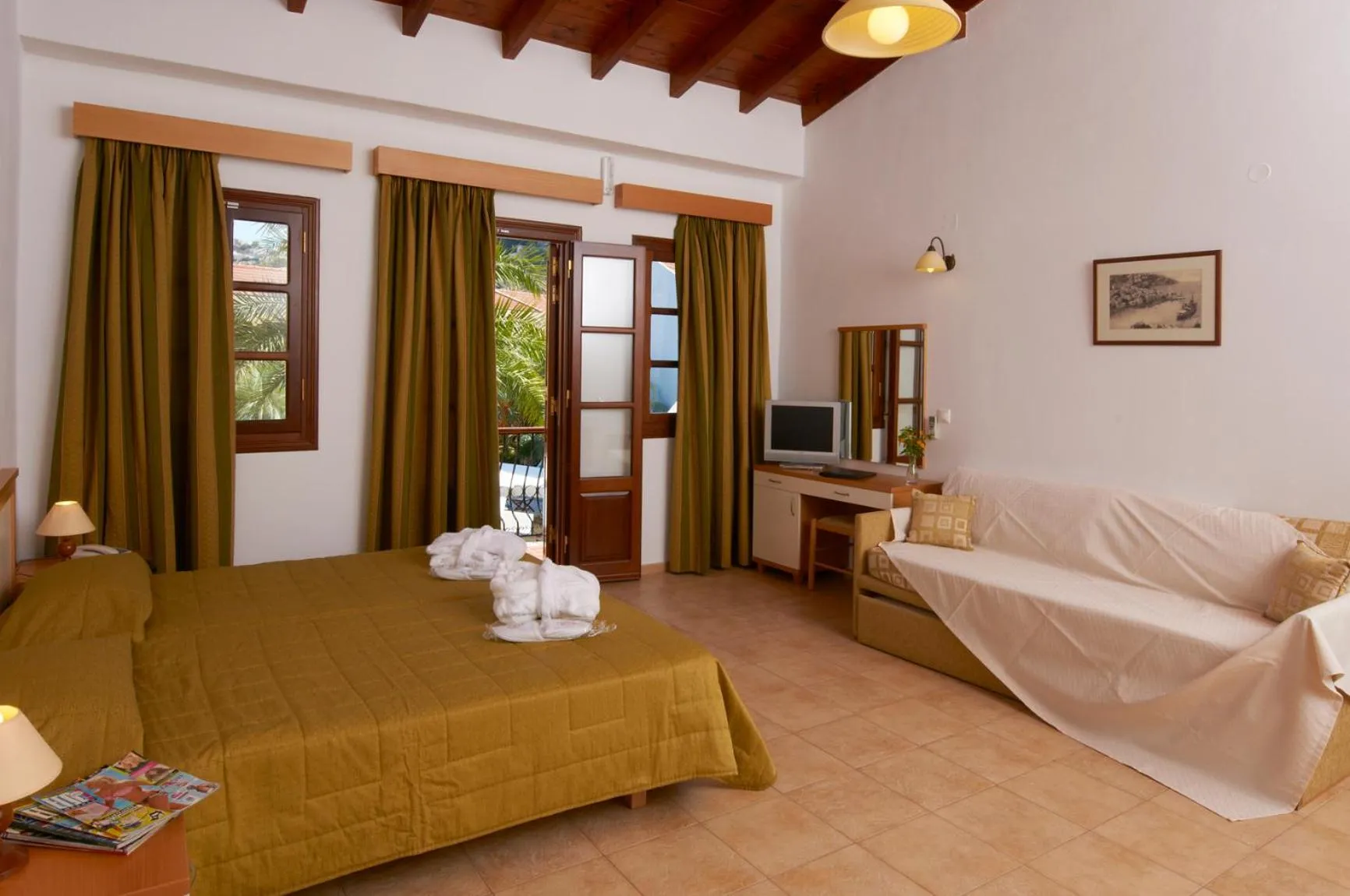 Bed in Iapetos Village