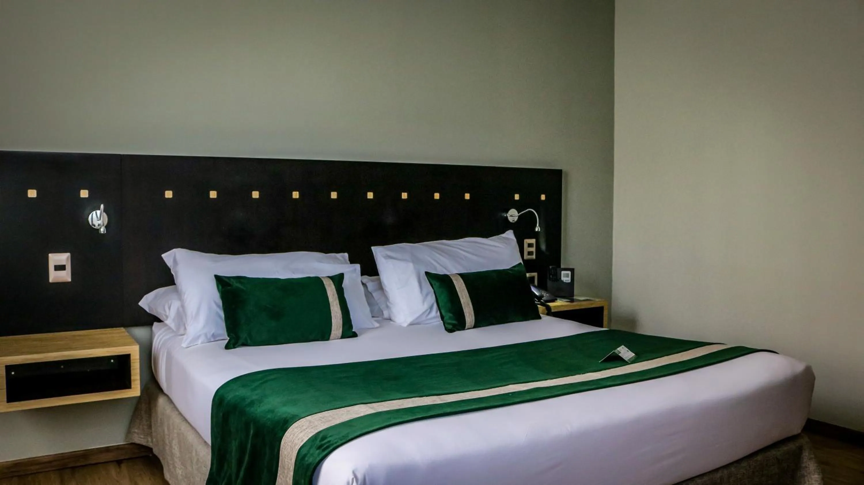 Bed in Ecohotel Talca