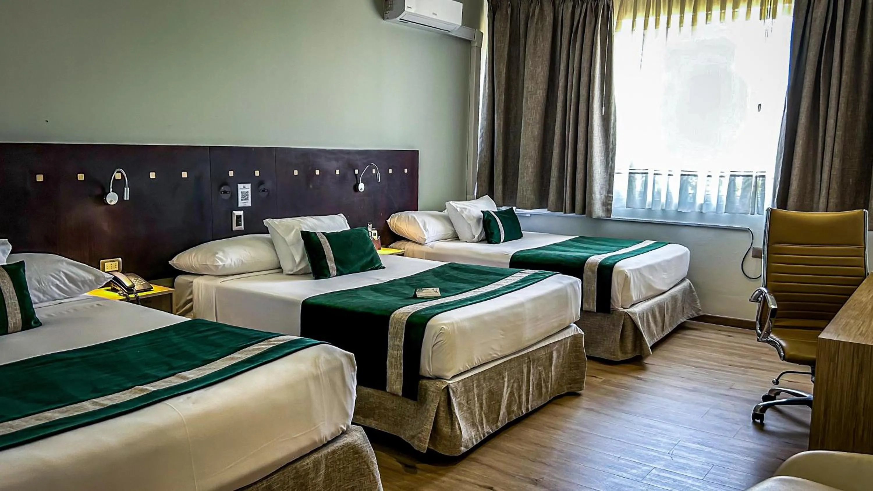 Bed in Ecohotel Talca