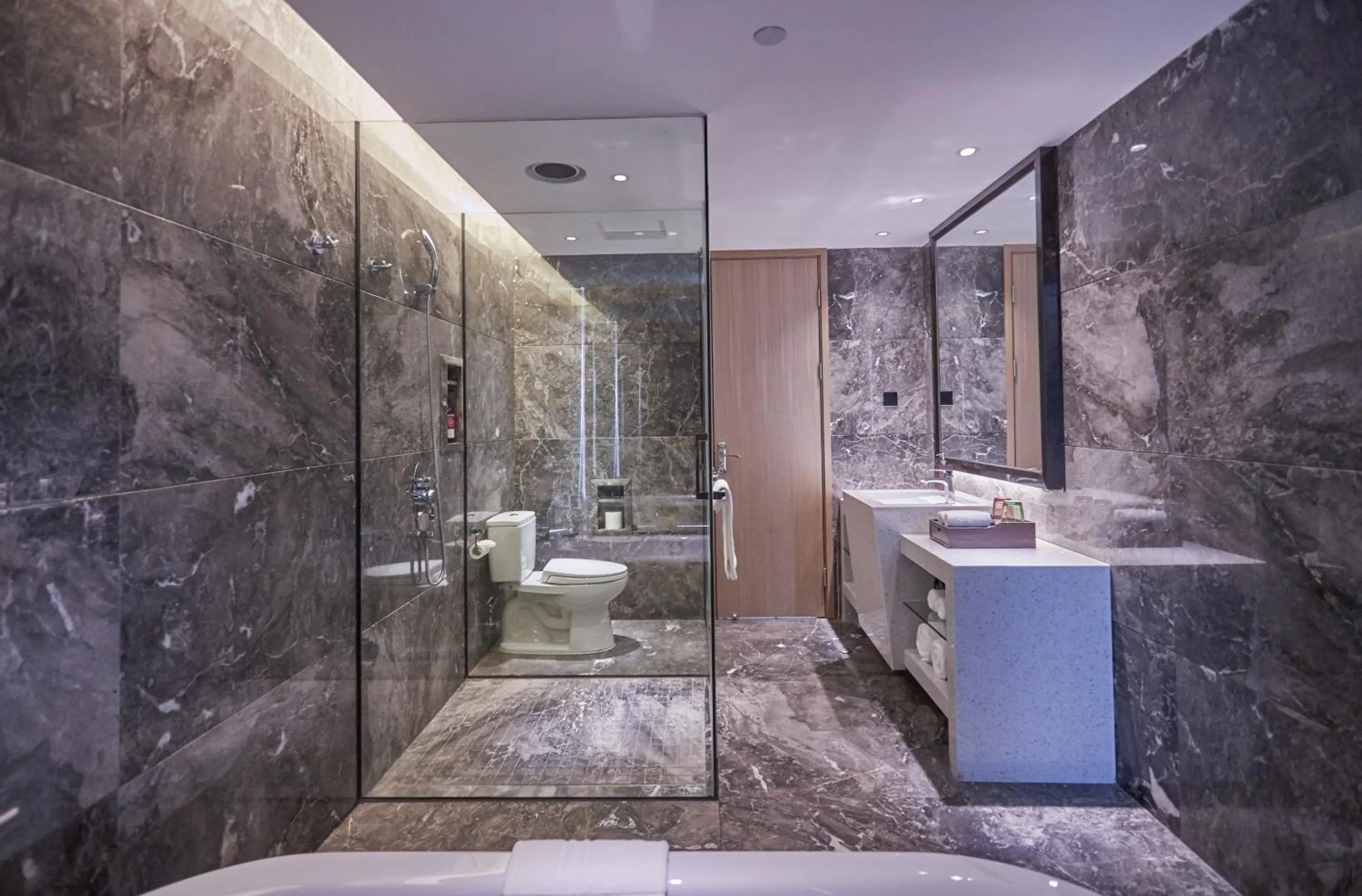 Shower in Paco Hotel Guangzhou Baiyun Airport Liantang Metro