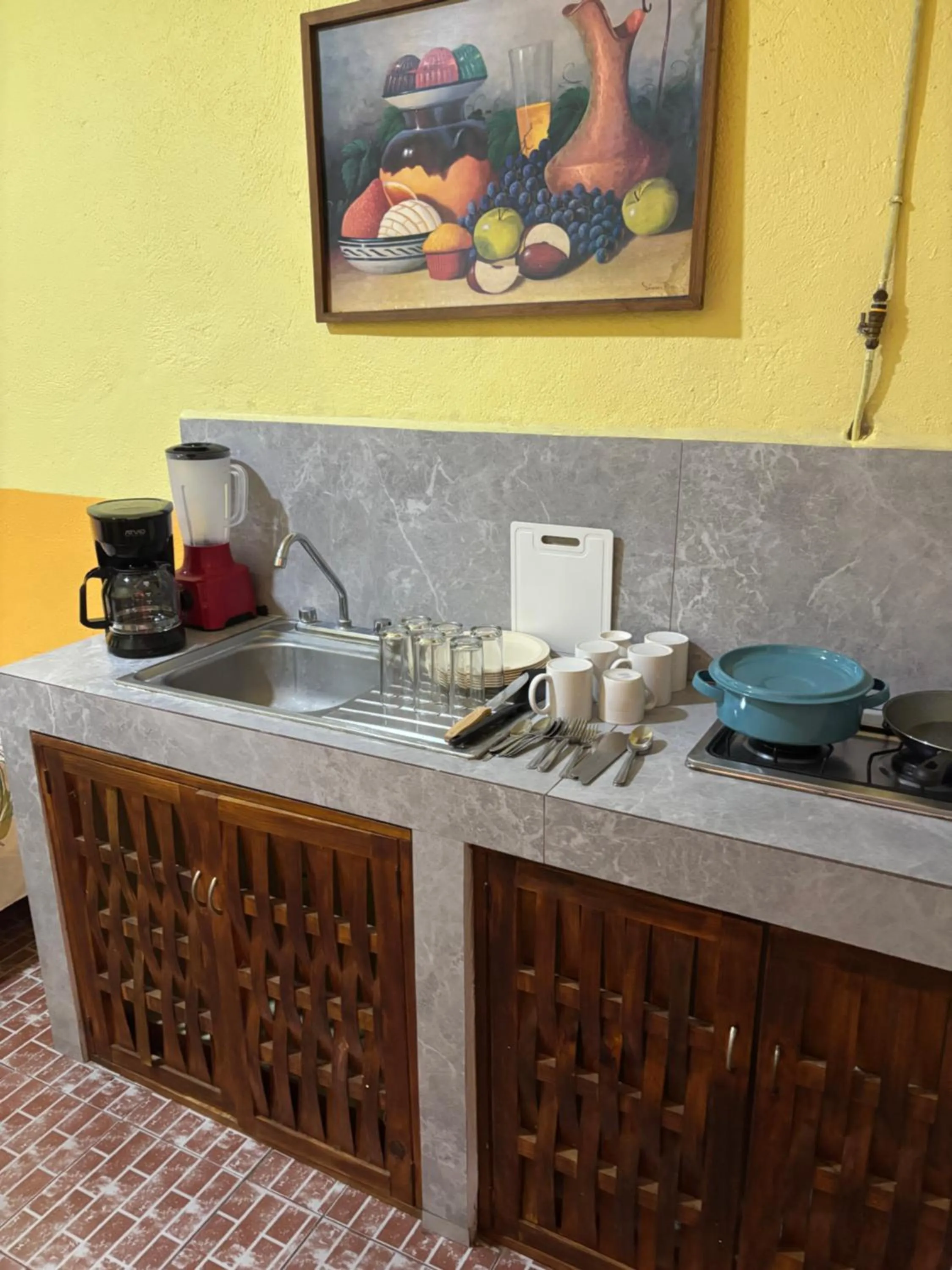 Kitchen or kitchenette in Hotel Las Salinas