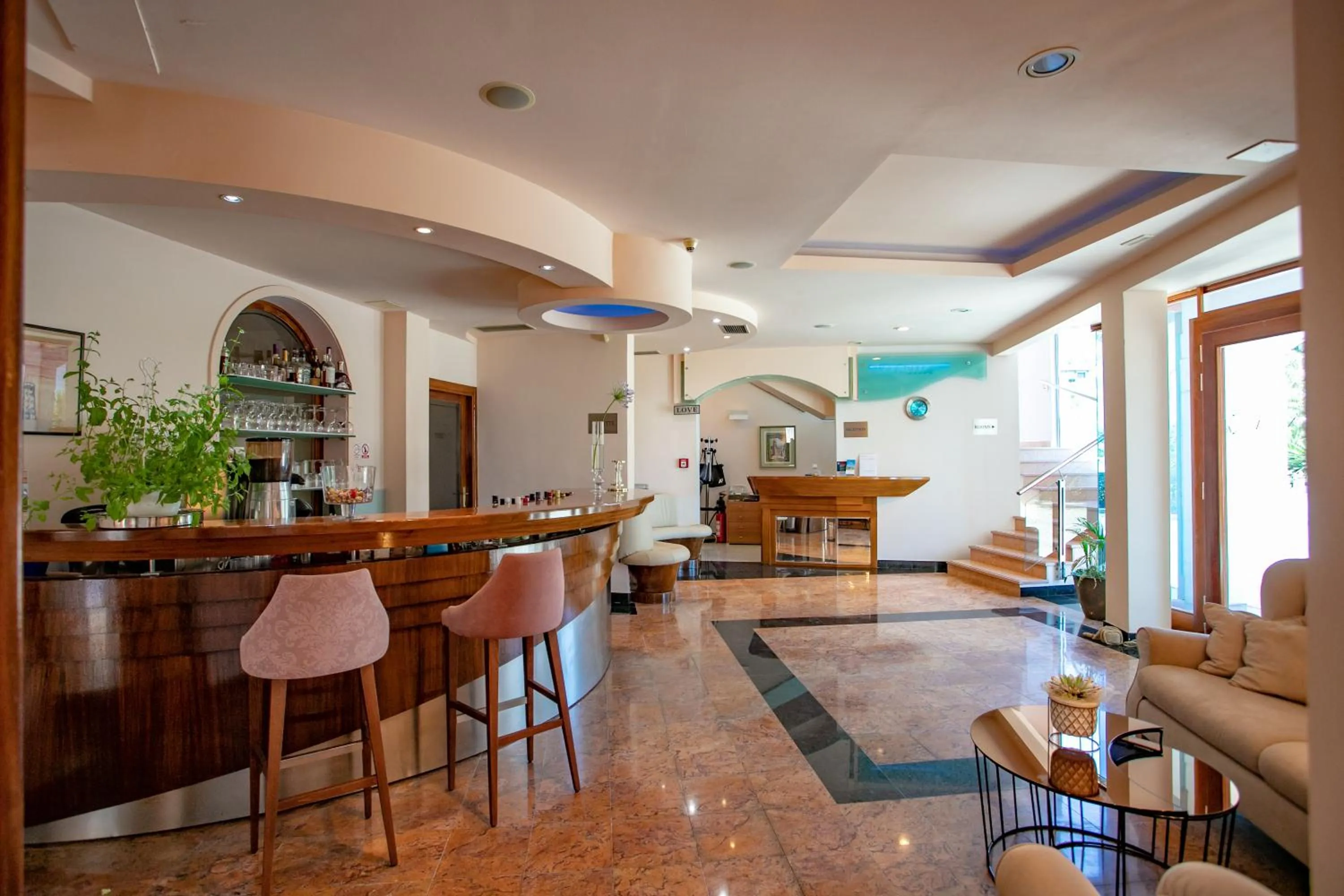 Lobby or reception in Hotel Neva