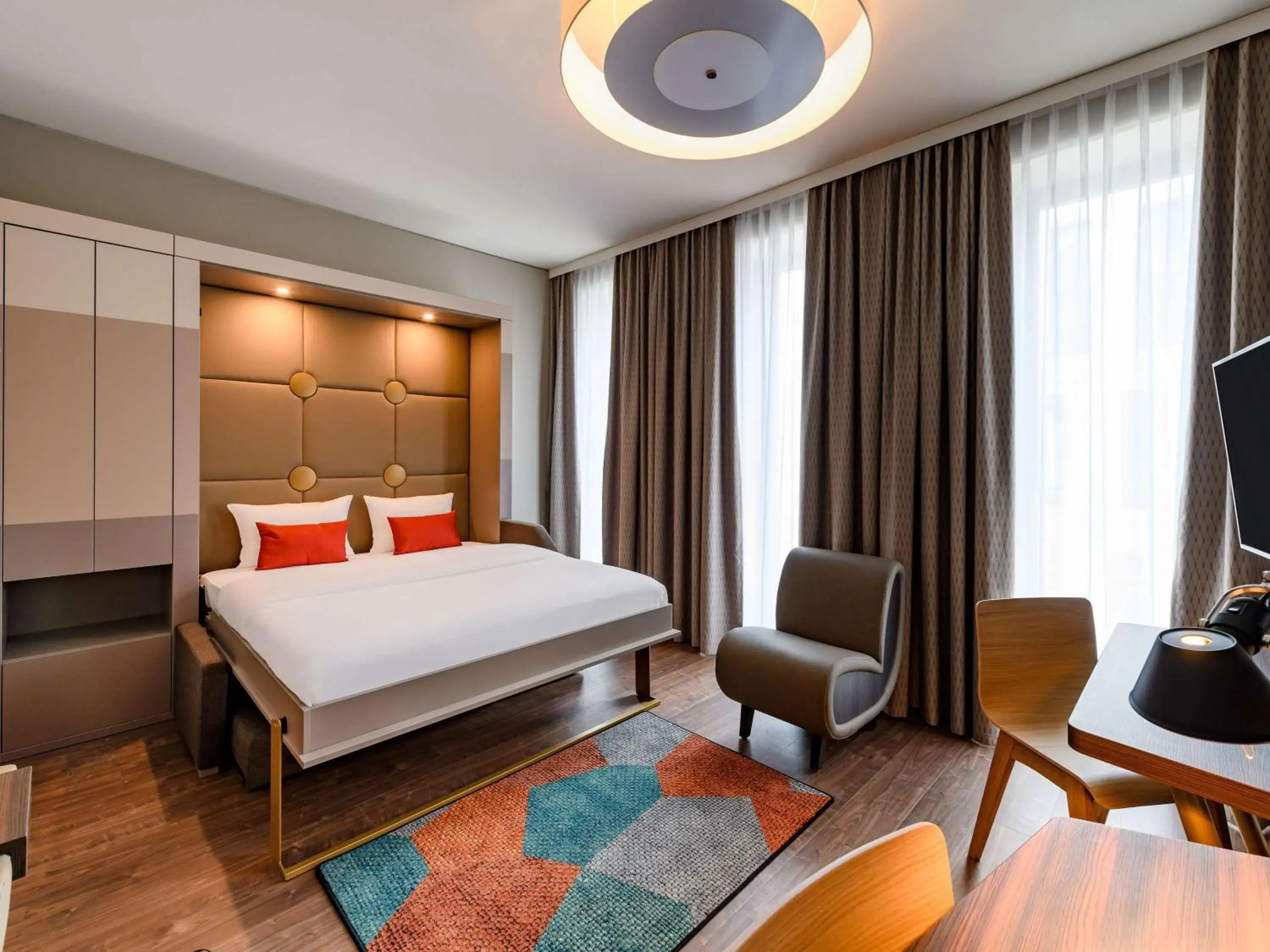 Bedroom, Bed in Aparthotel Adagio Bremen City Bedroom, Bed in Aparthotel Adagio Bremen City