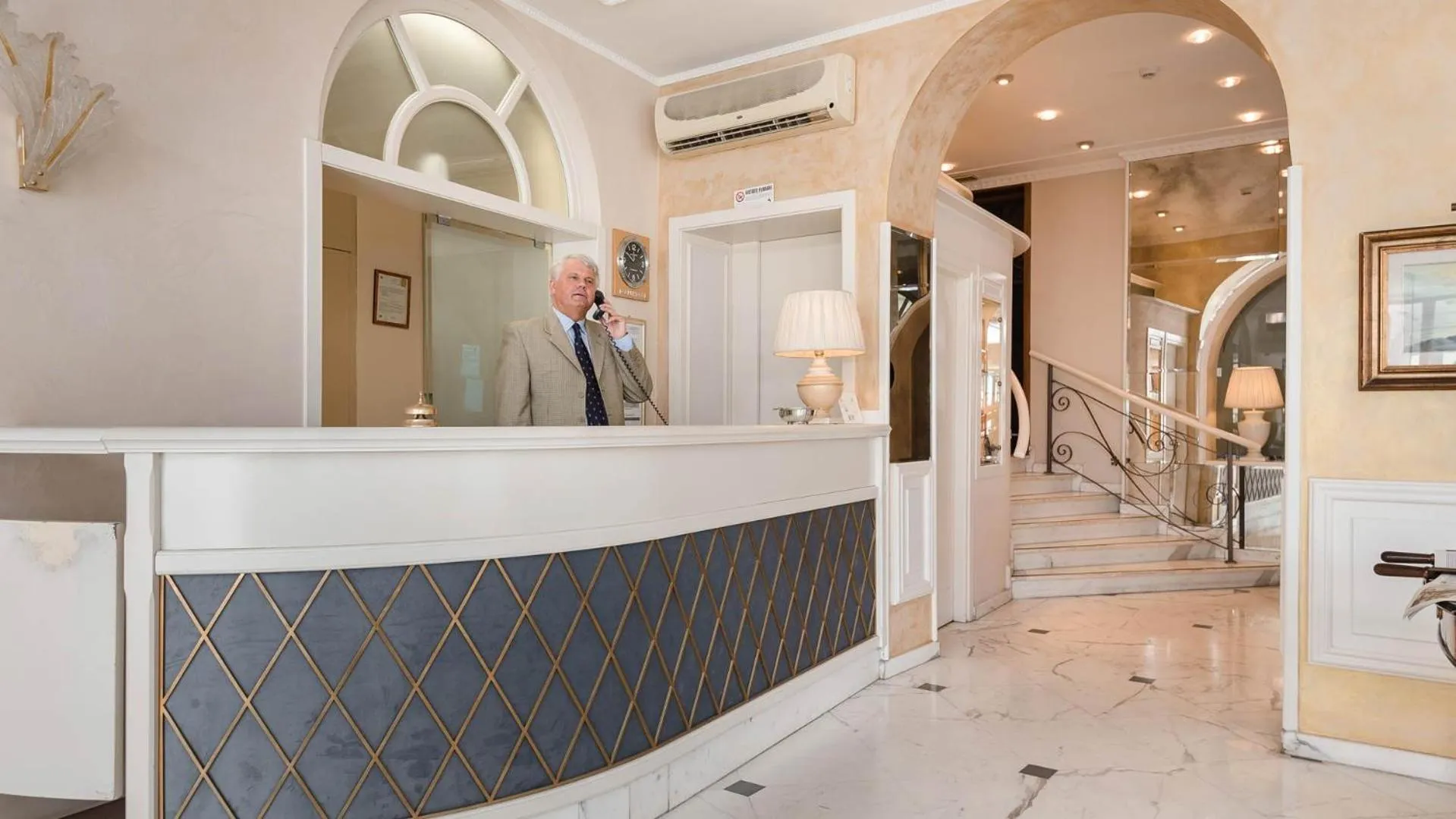 Lobby or reception in Miramare Hotel