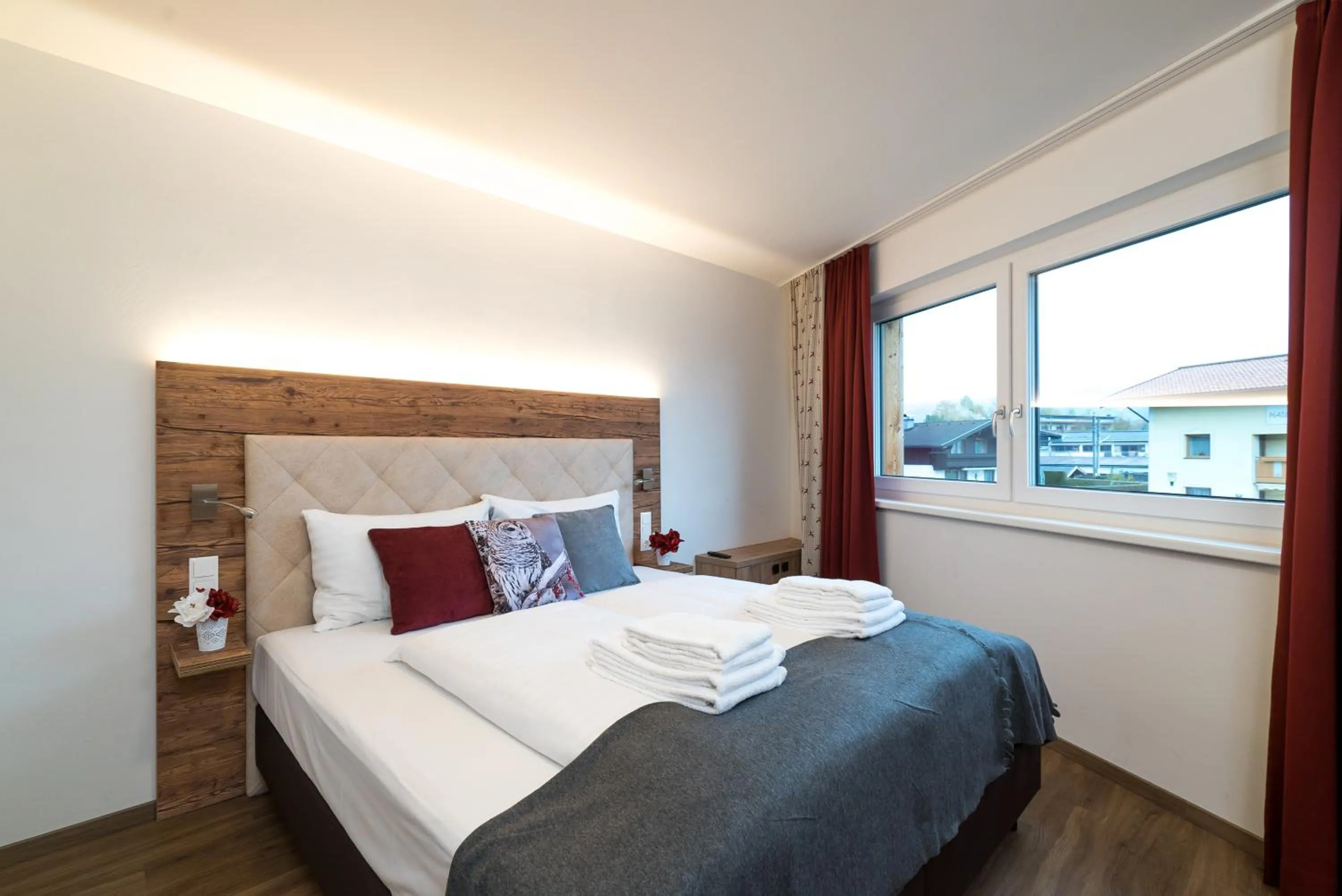 Bed in Village Park Suites