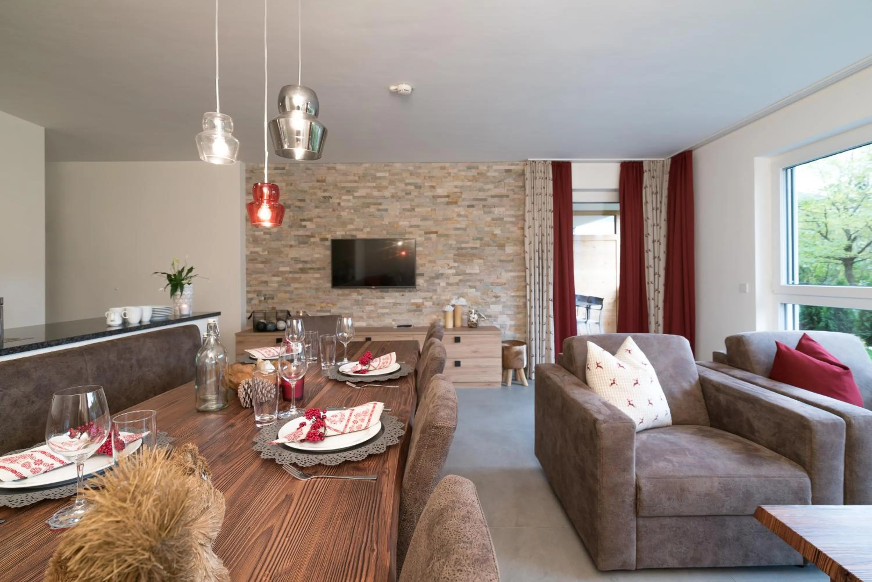 Living room in Village Park Suites