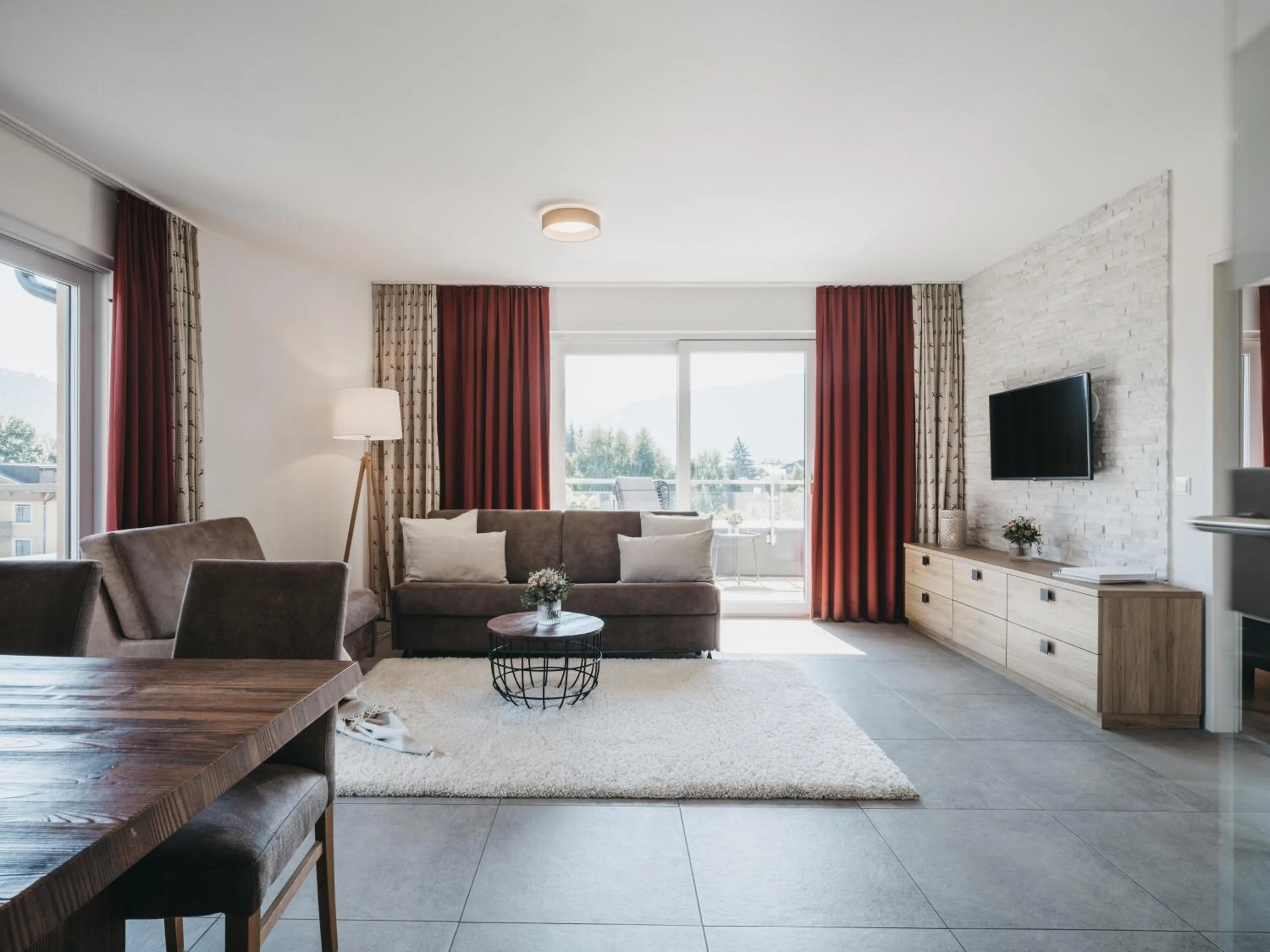 Living room in Village Park Suites