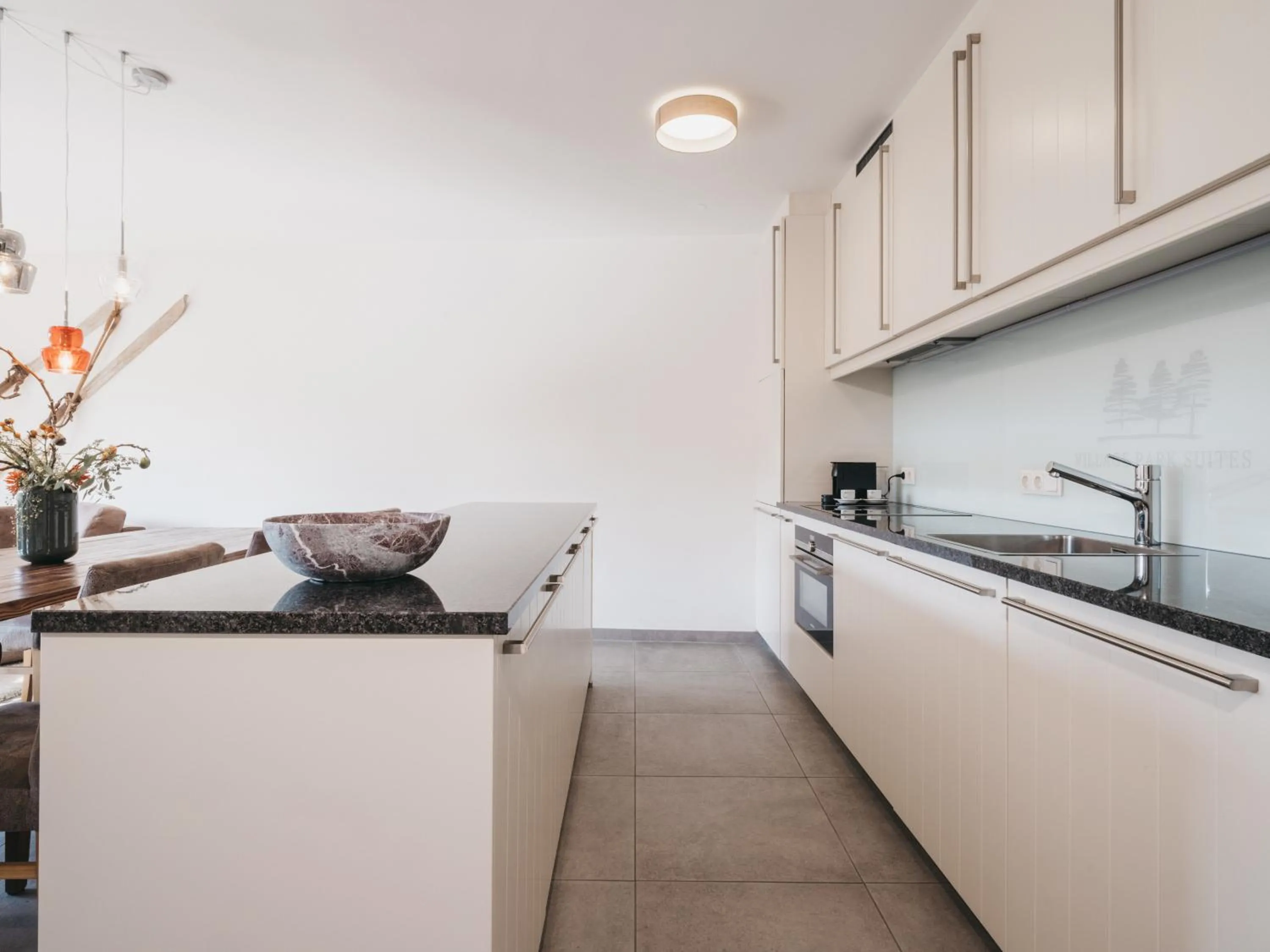 kitchen in Village Park Suites