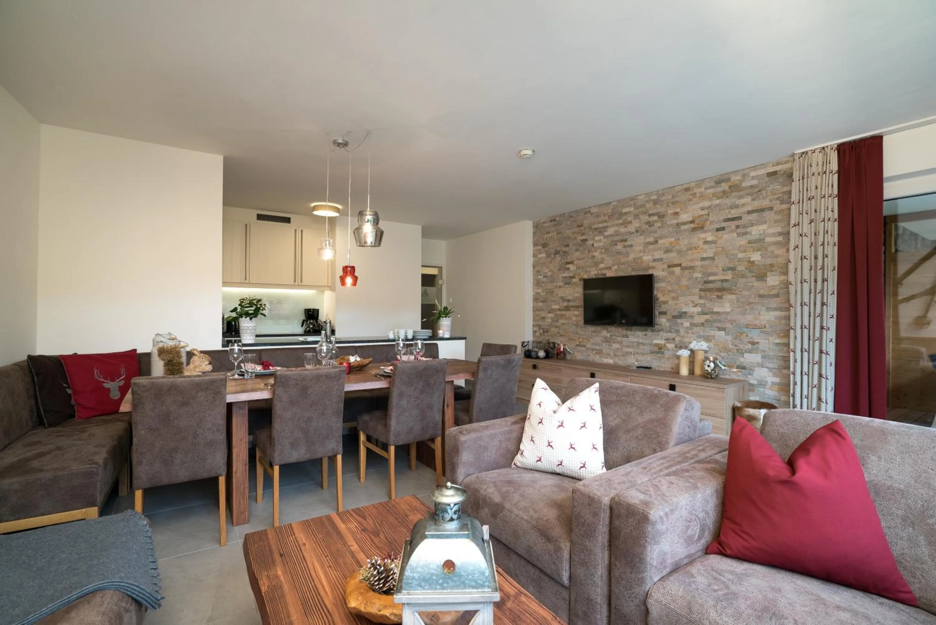 Living room in Village Park Suites