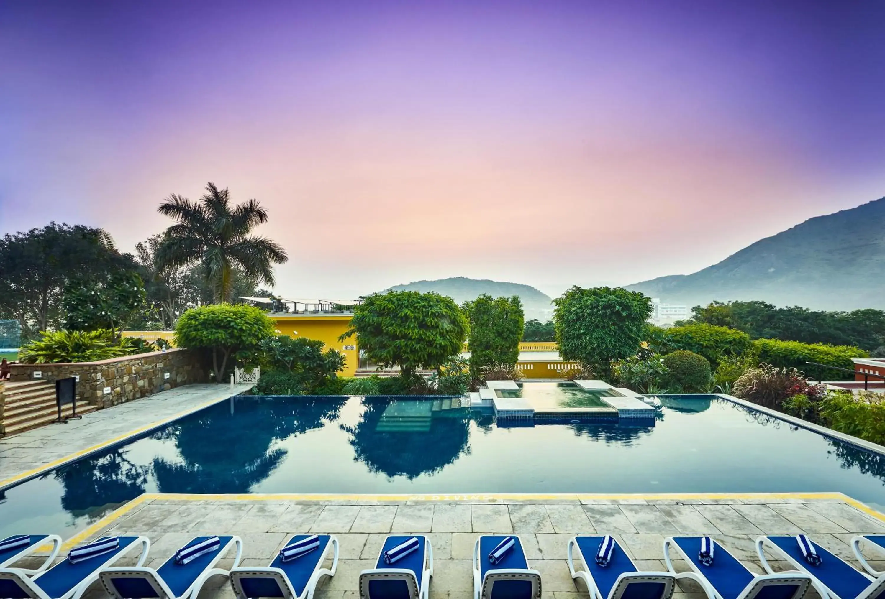 Pool view in Club Mahindra Kumbhalgarh Pool view in Club Mahindra Kumbhalgarh