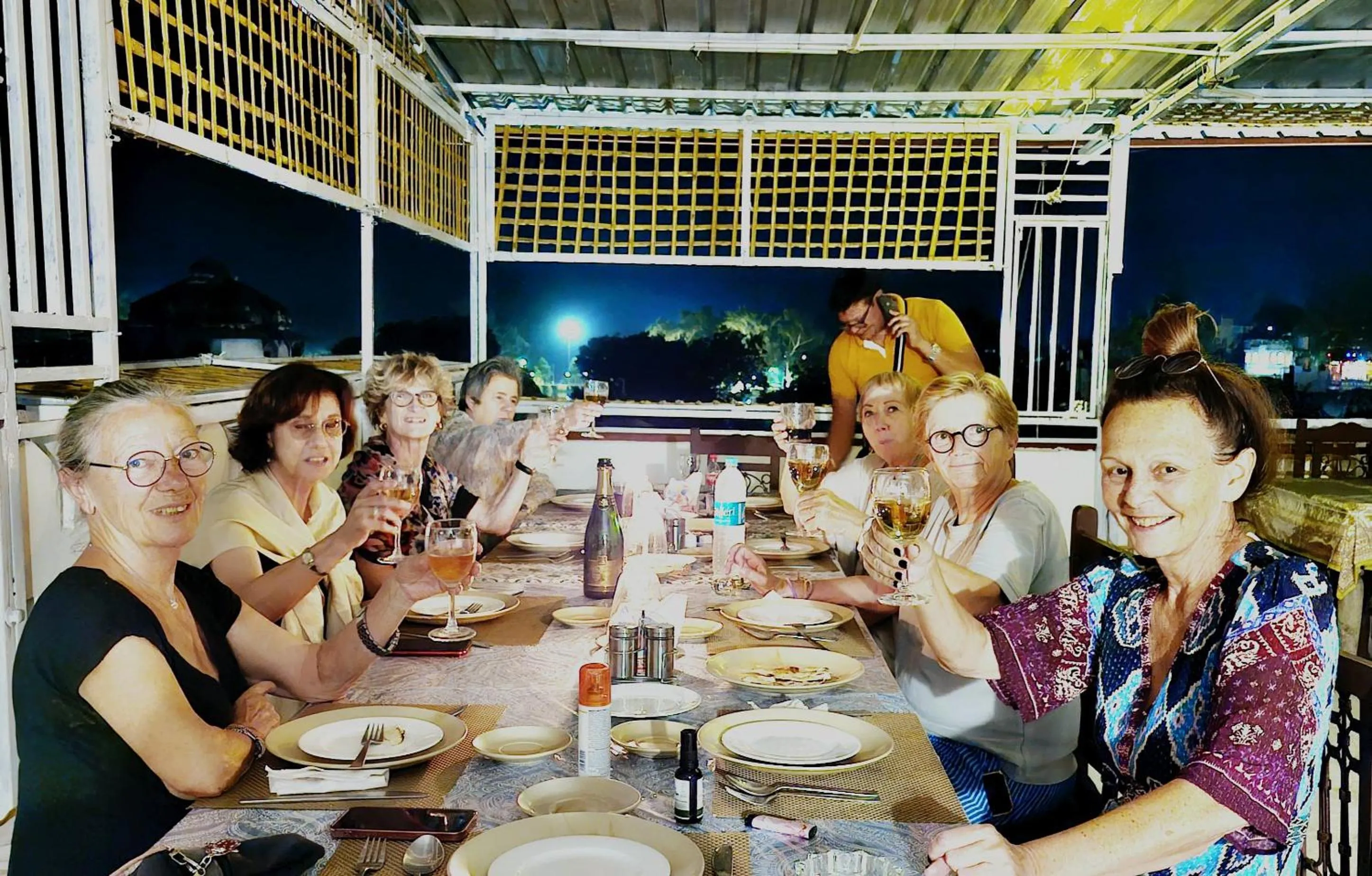 group of guests in Haveli Bundi Inn