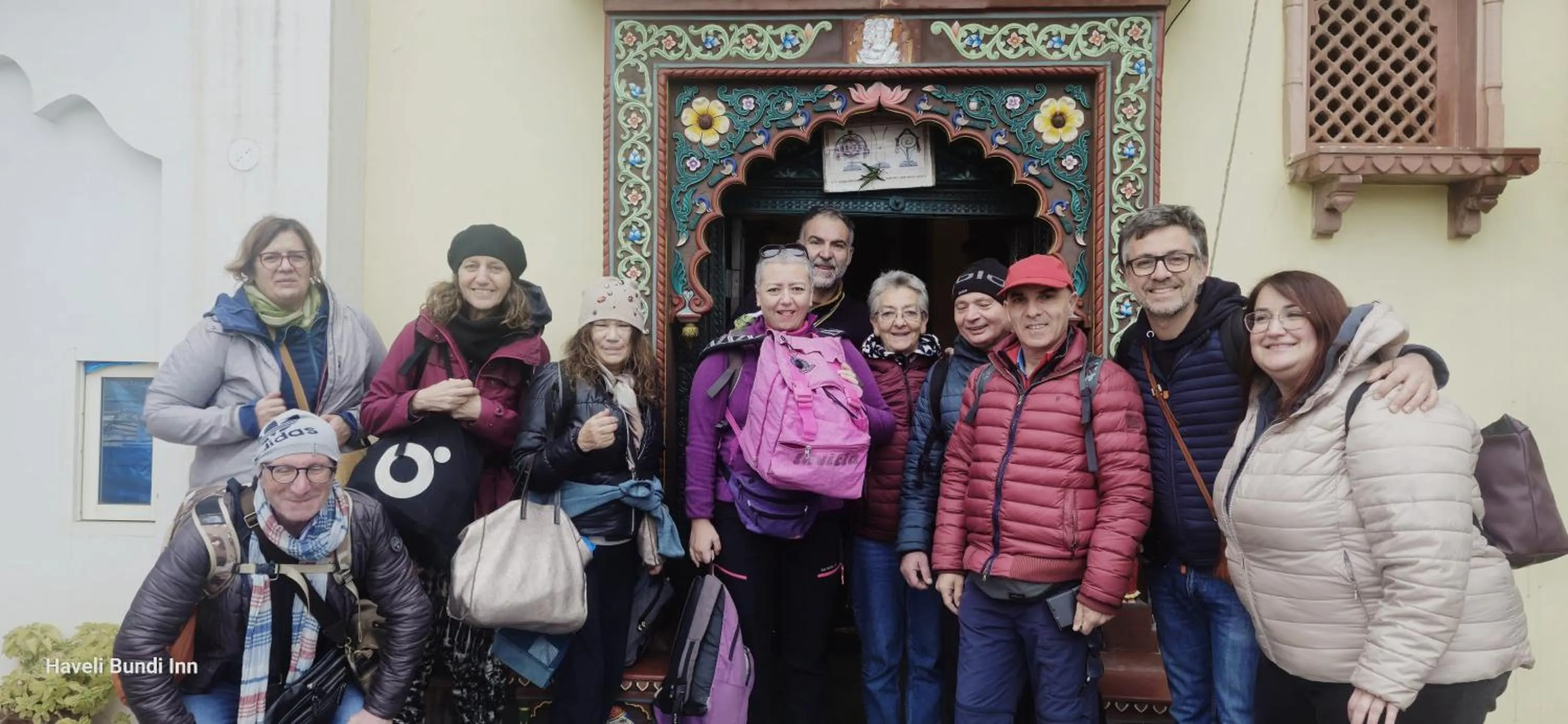 group of guests in Haveli Bundi Inn