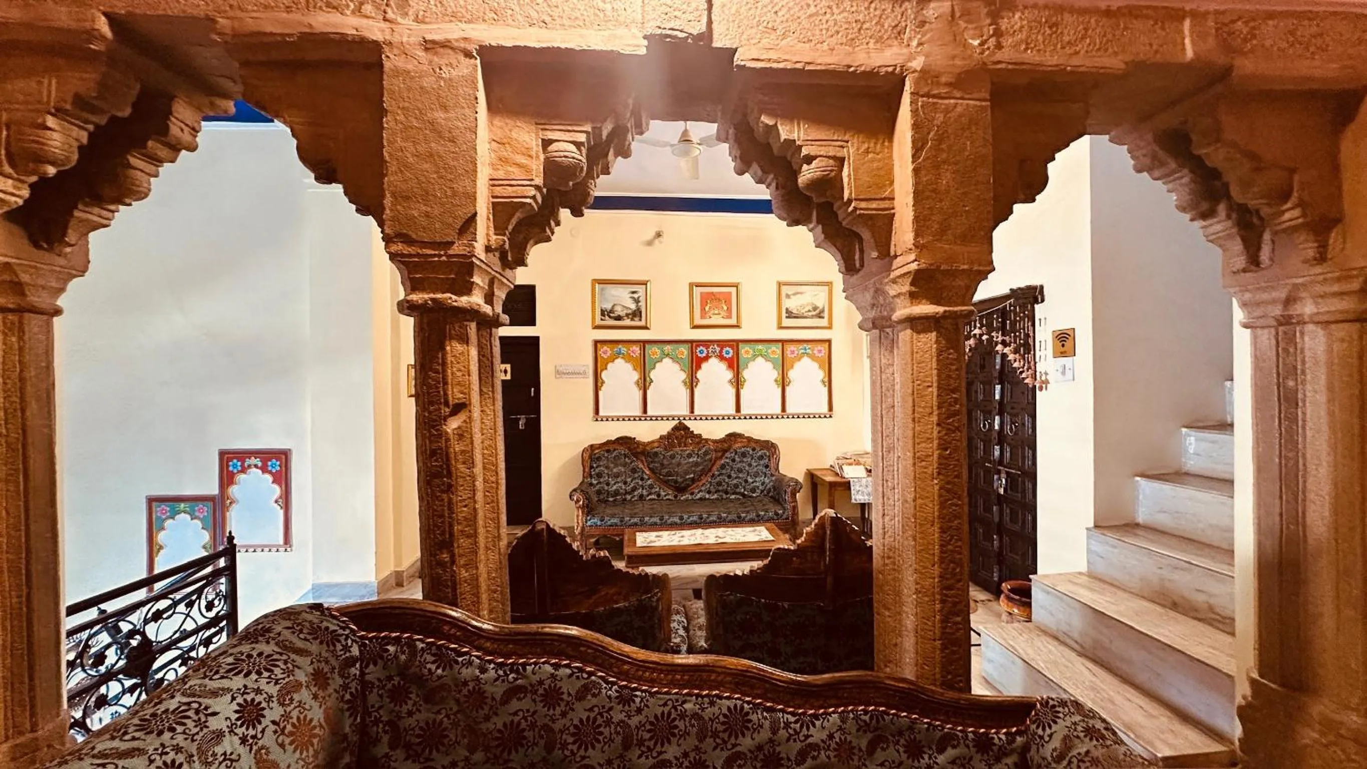 Facade/entrance in Haveli Bundi Inn