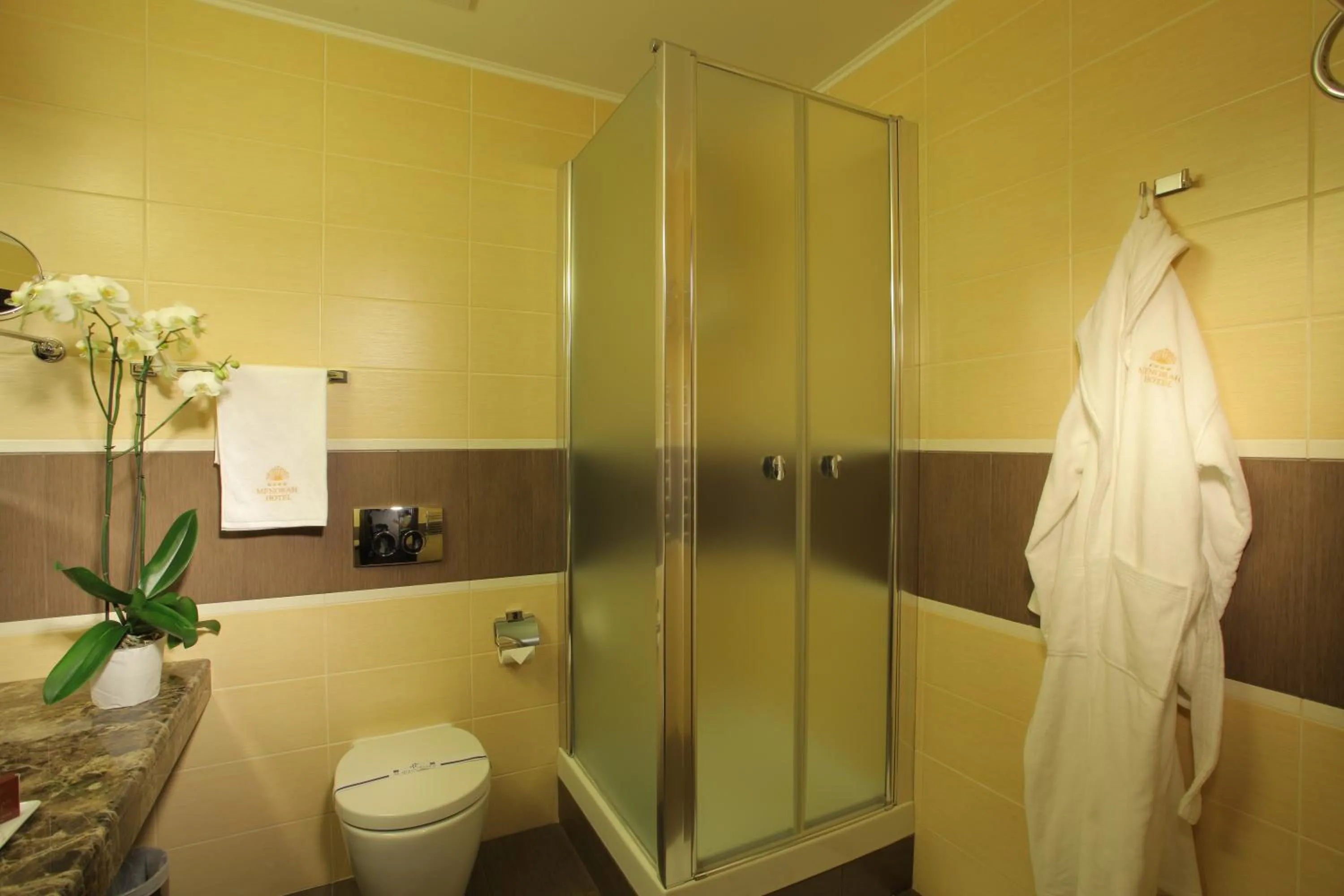 Shower in Menorah Hotel