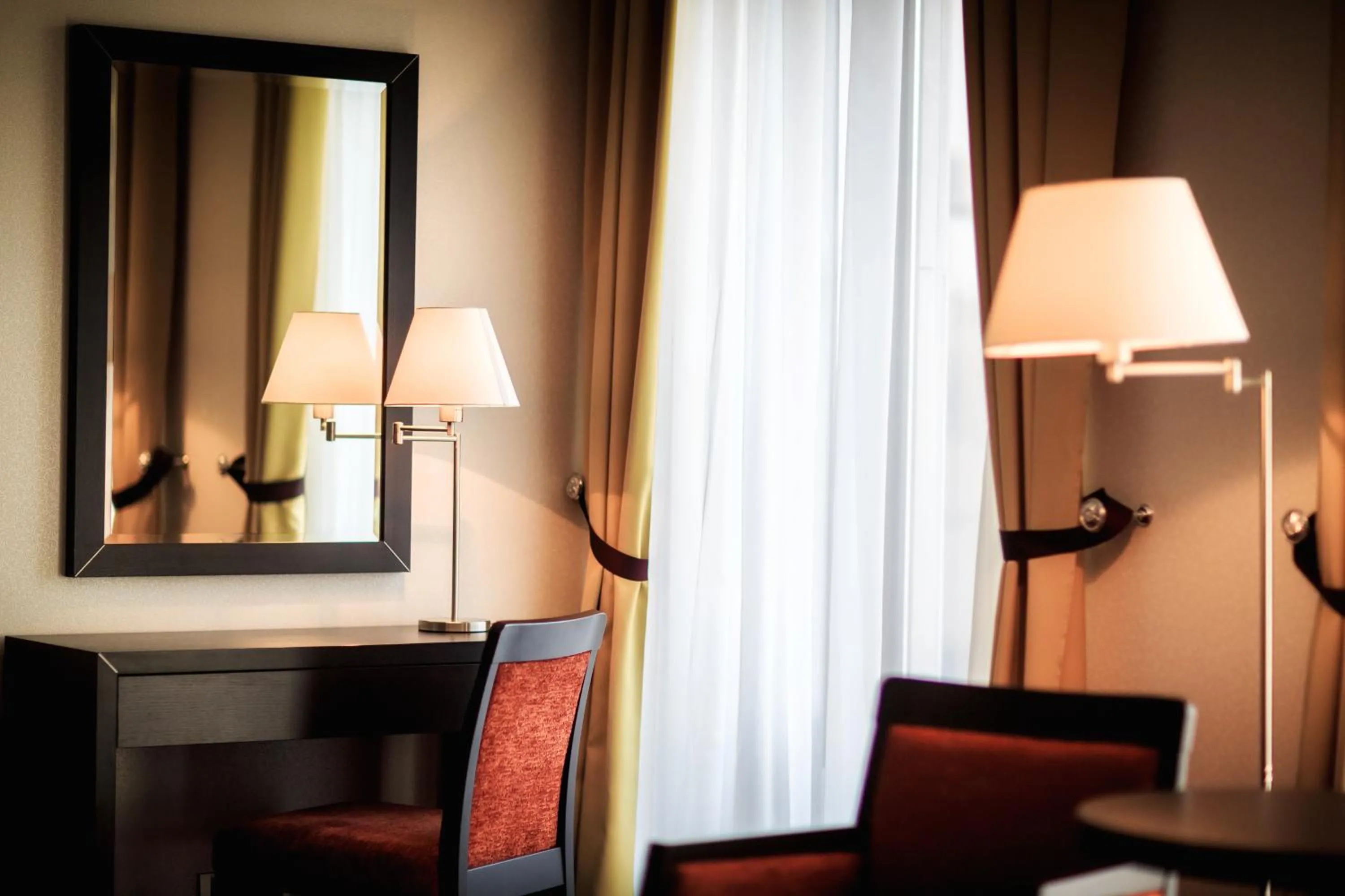 Seating area in Menorah Hotel