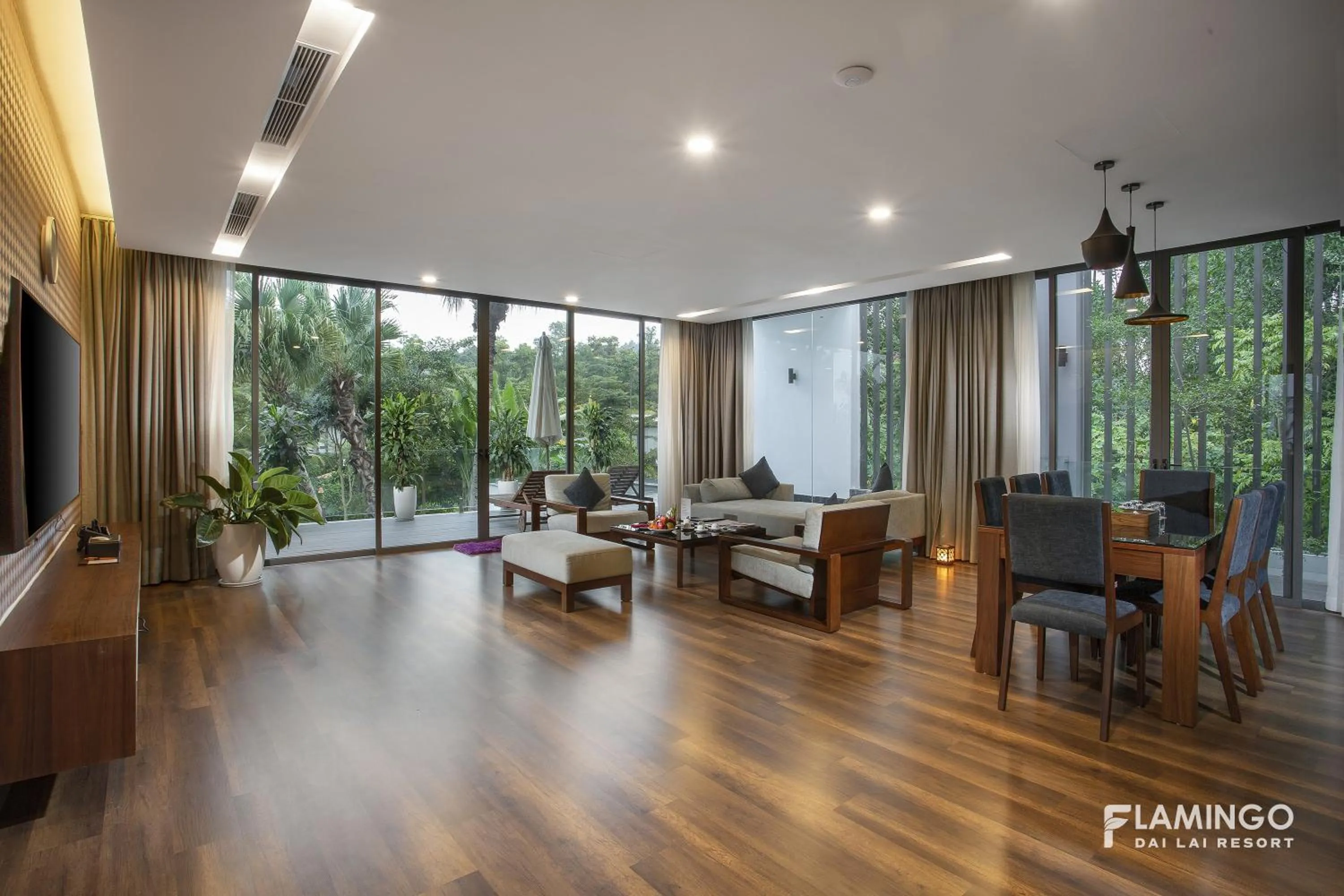 Living room in Flamingo Dai Lai Resort