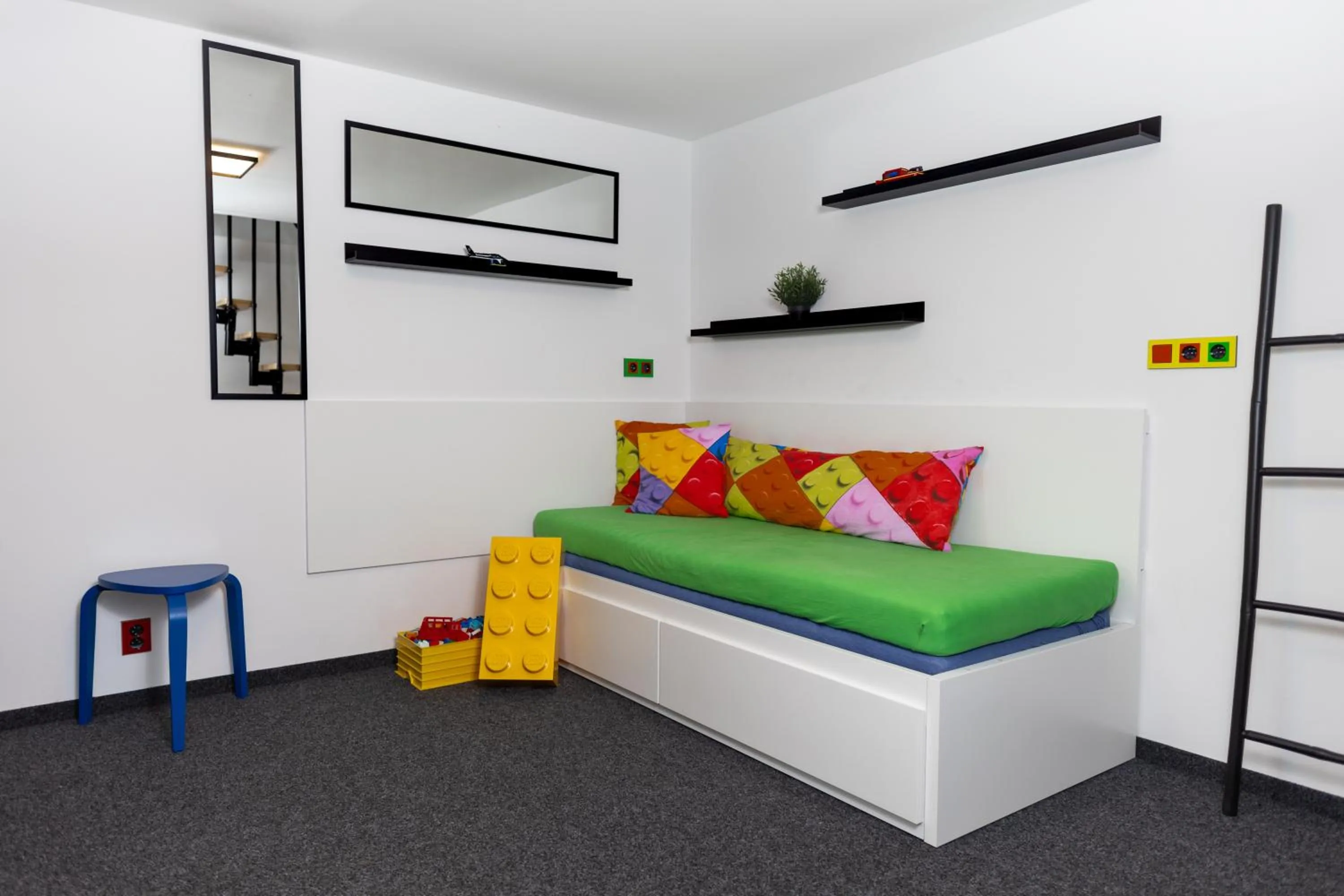 Bed in Hotel a Museum of Bricks