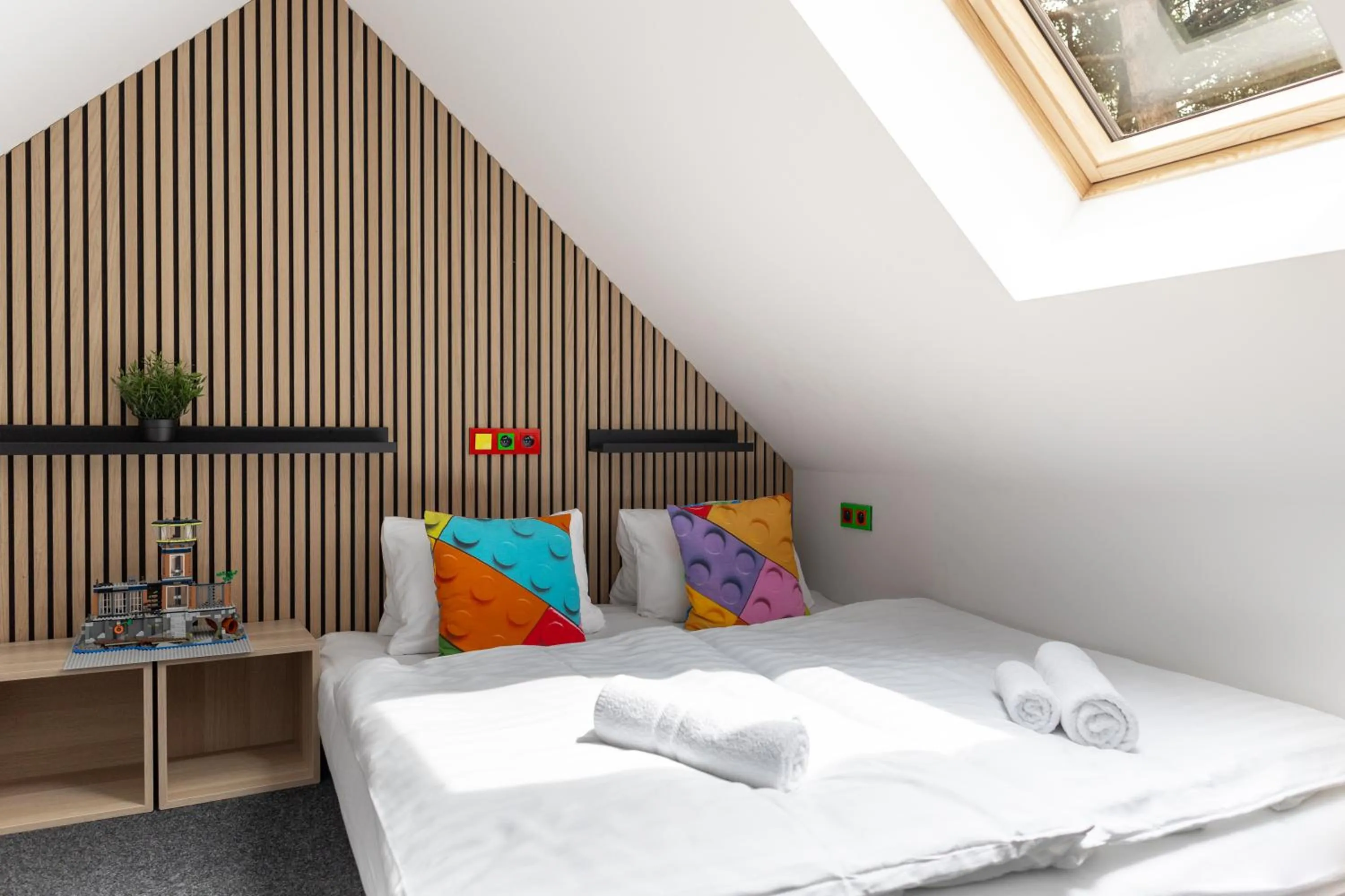 Bed in Hotel a Museum of Bricks