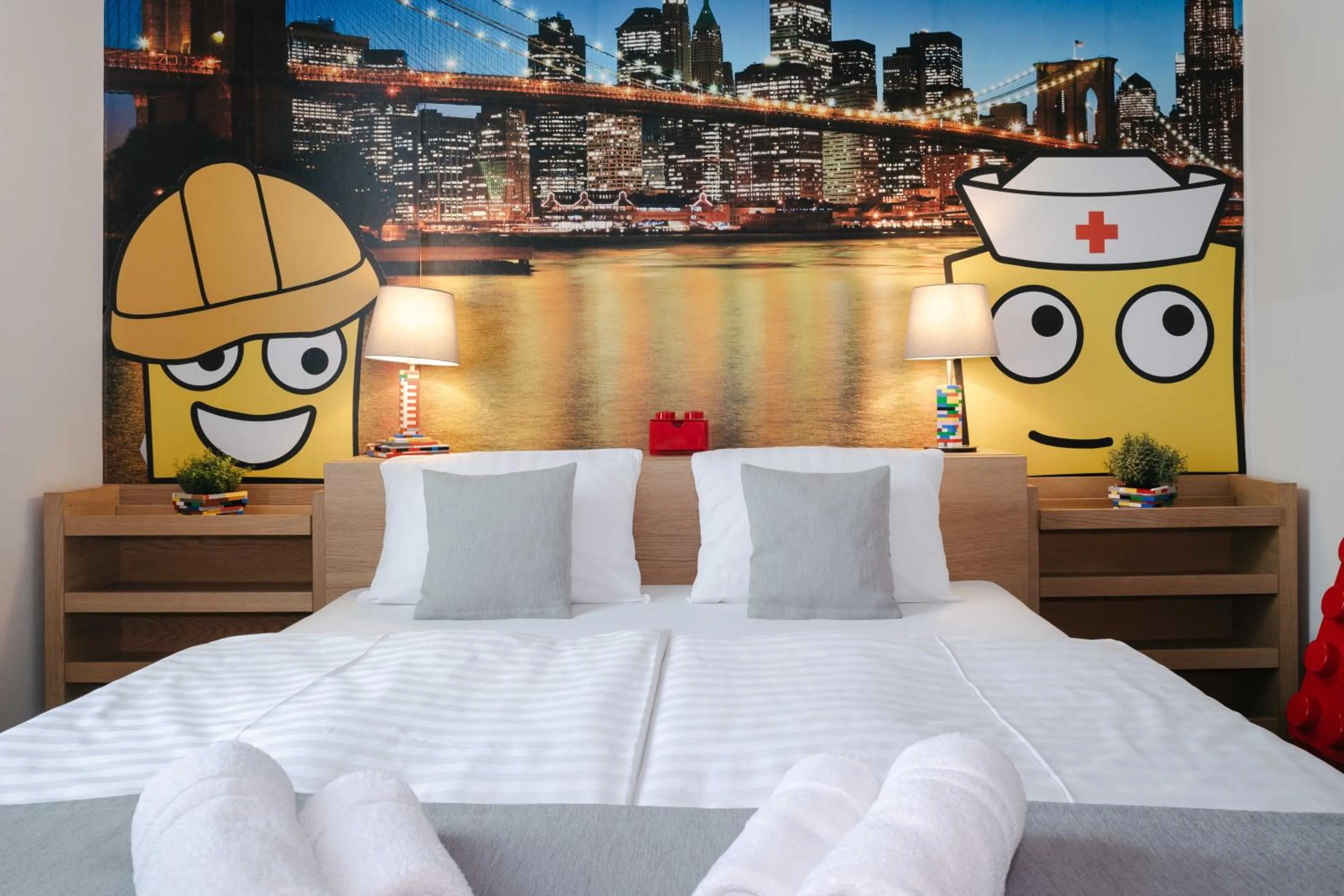 Bed in Hotel a Museum of Bricks