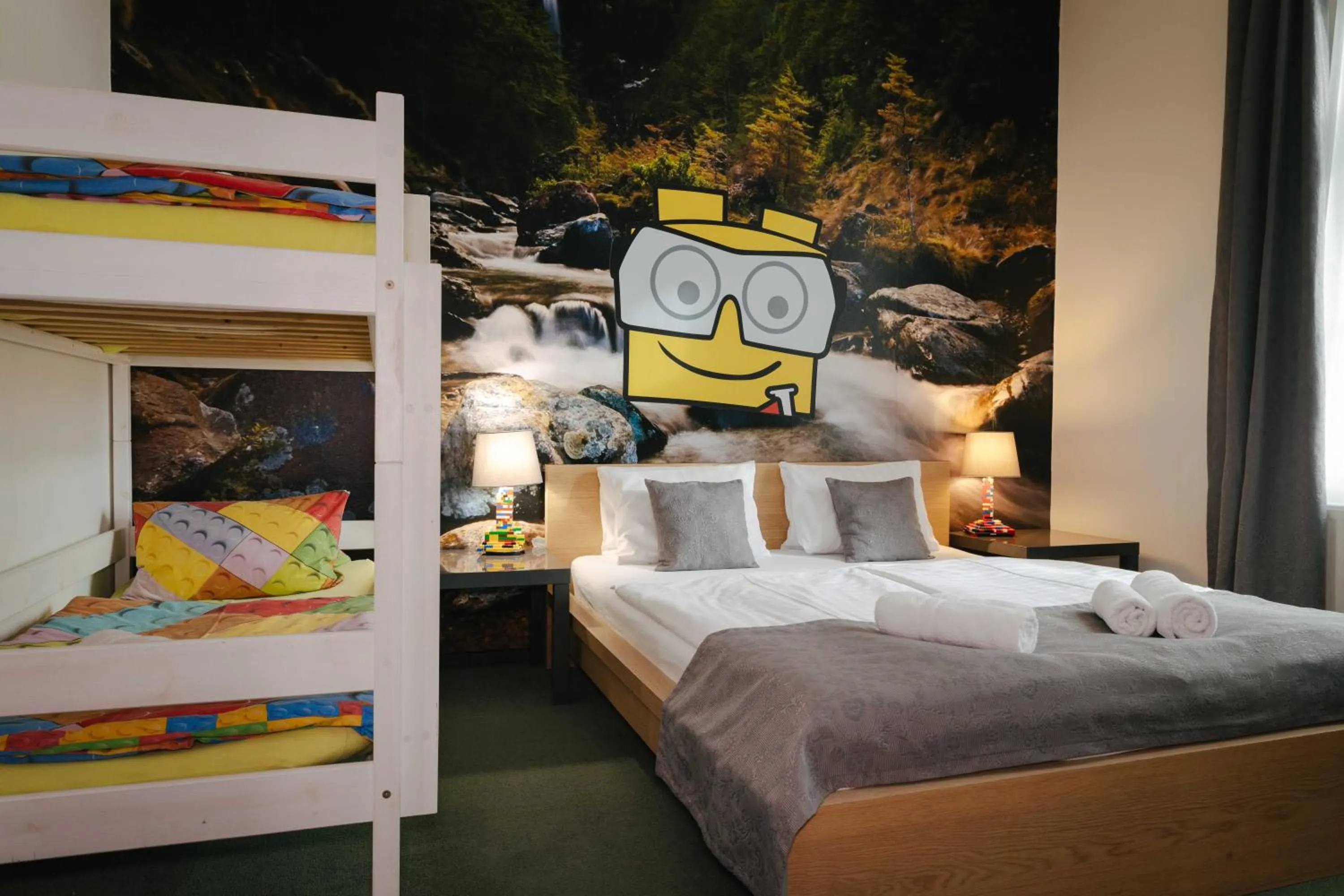 Bed in Hotel a Museum of Bricks