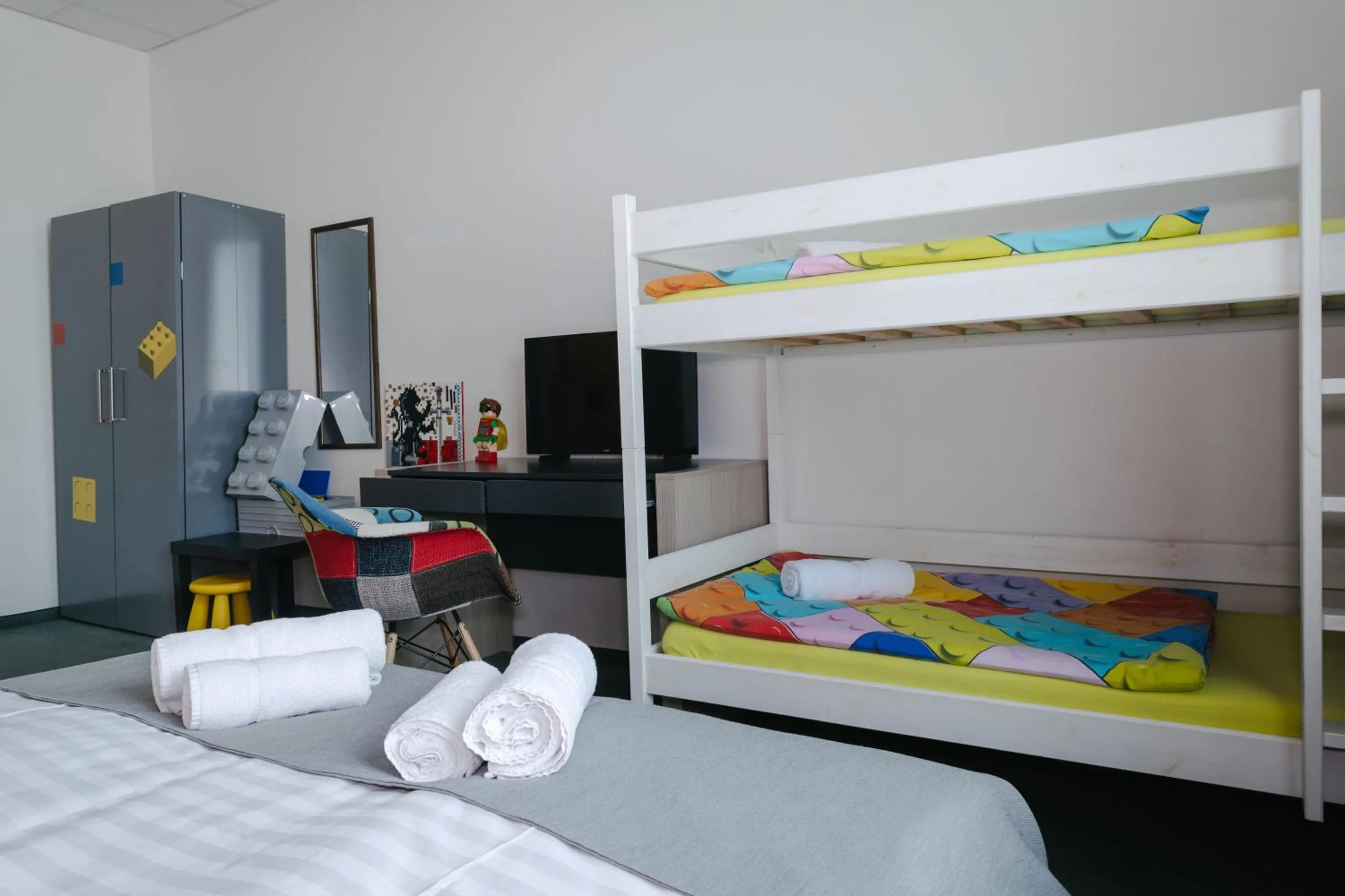 Bed in Hotel a Museum of Bricks