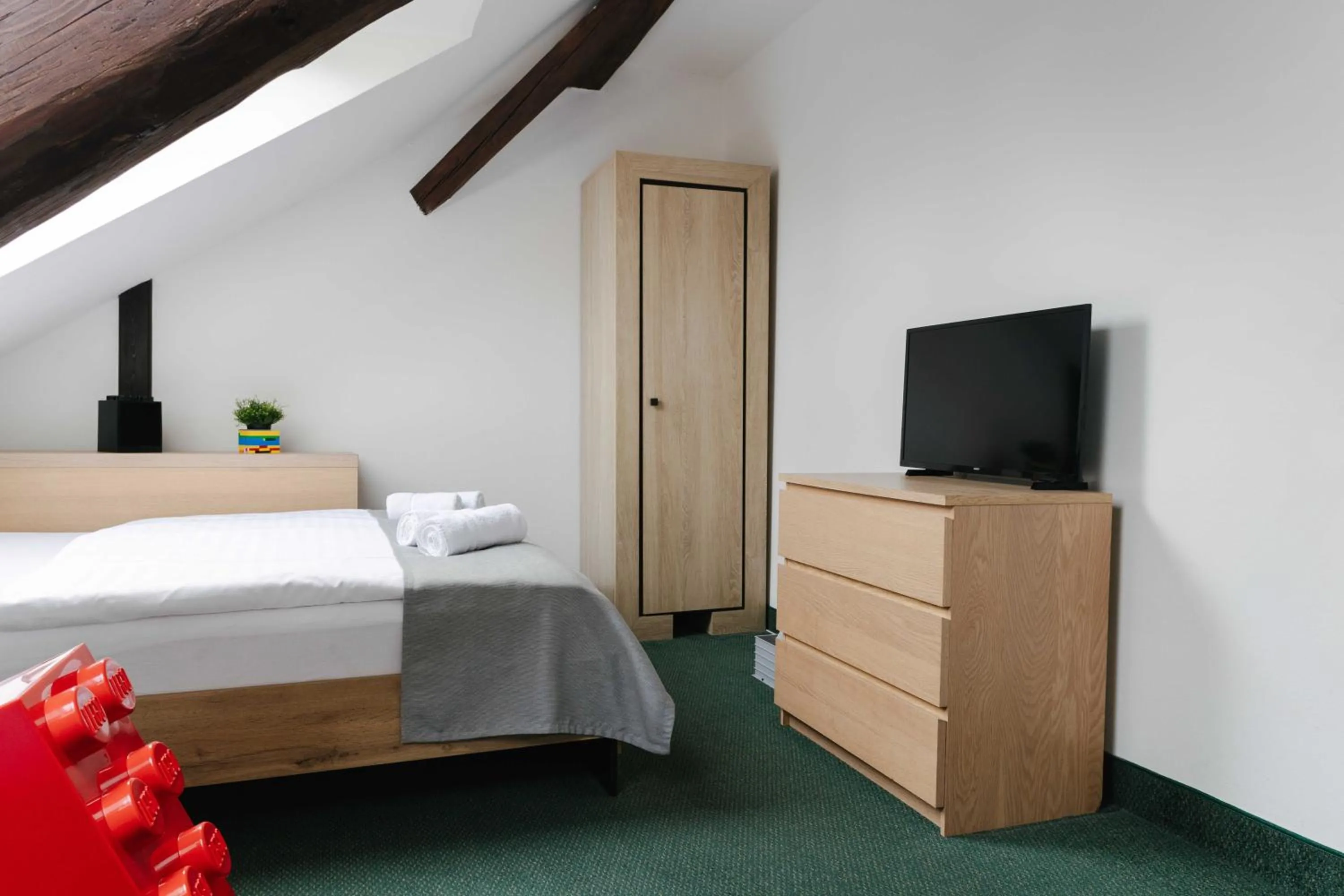 Bed in Hotel a Museum of Bricks